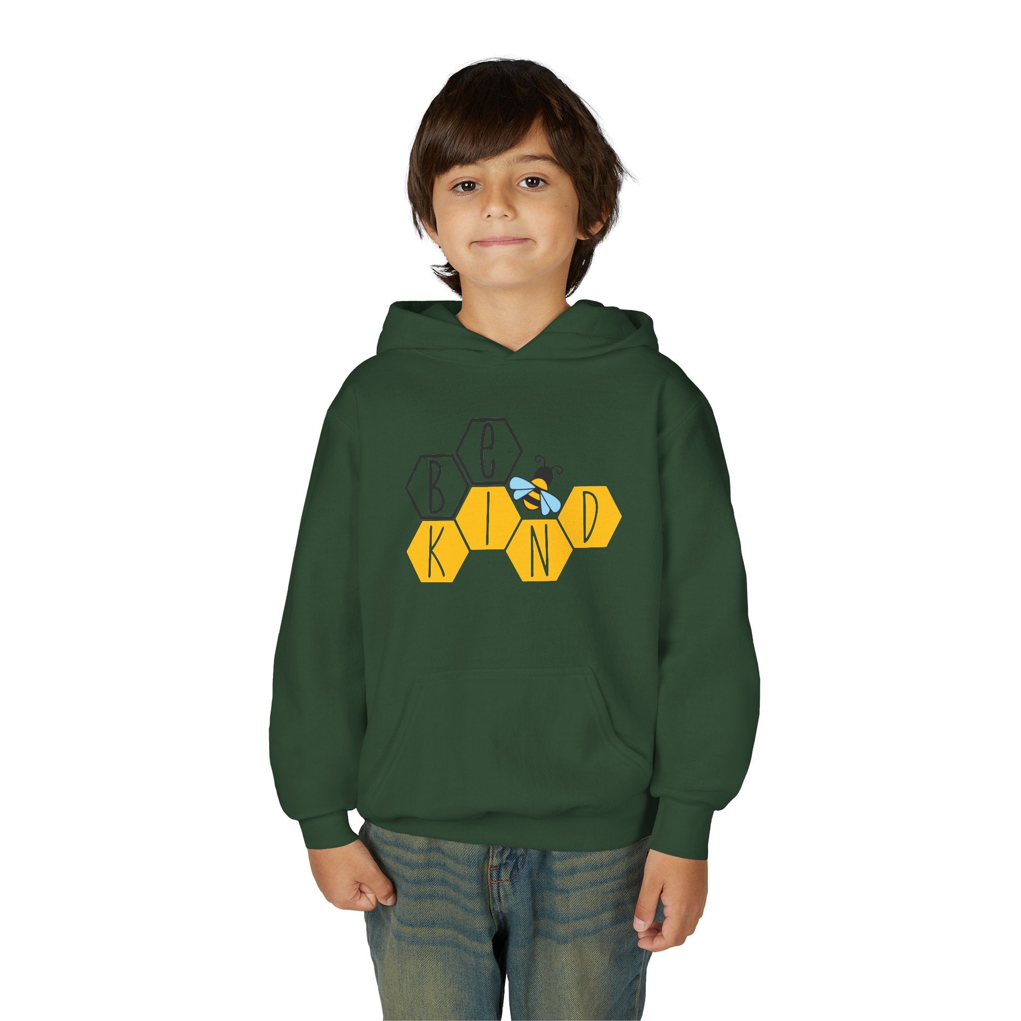 Unisex Kids Hoodie – Bee Kind & Cozy