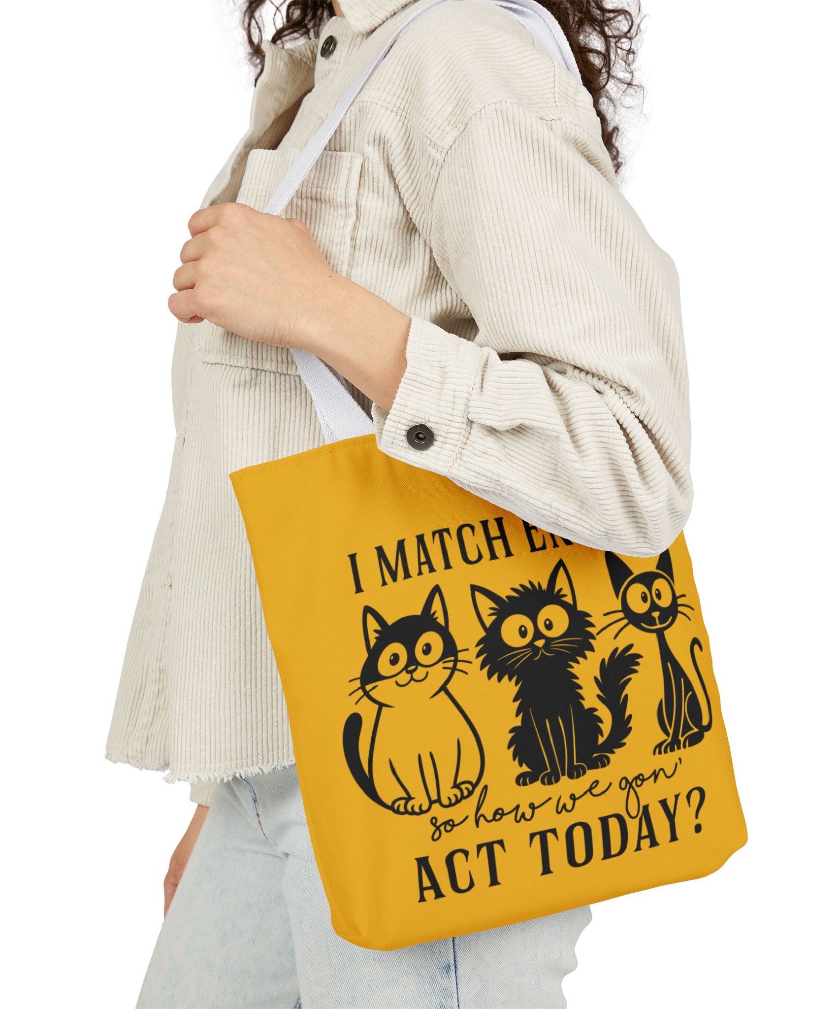 Cute Yellow Canvas Tote – Reusable Bag | Gallory Hive