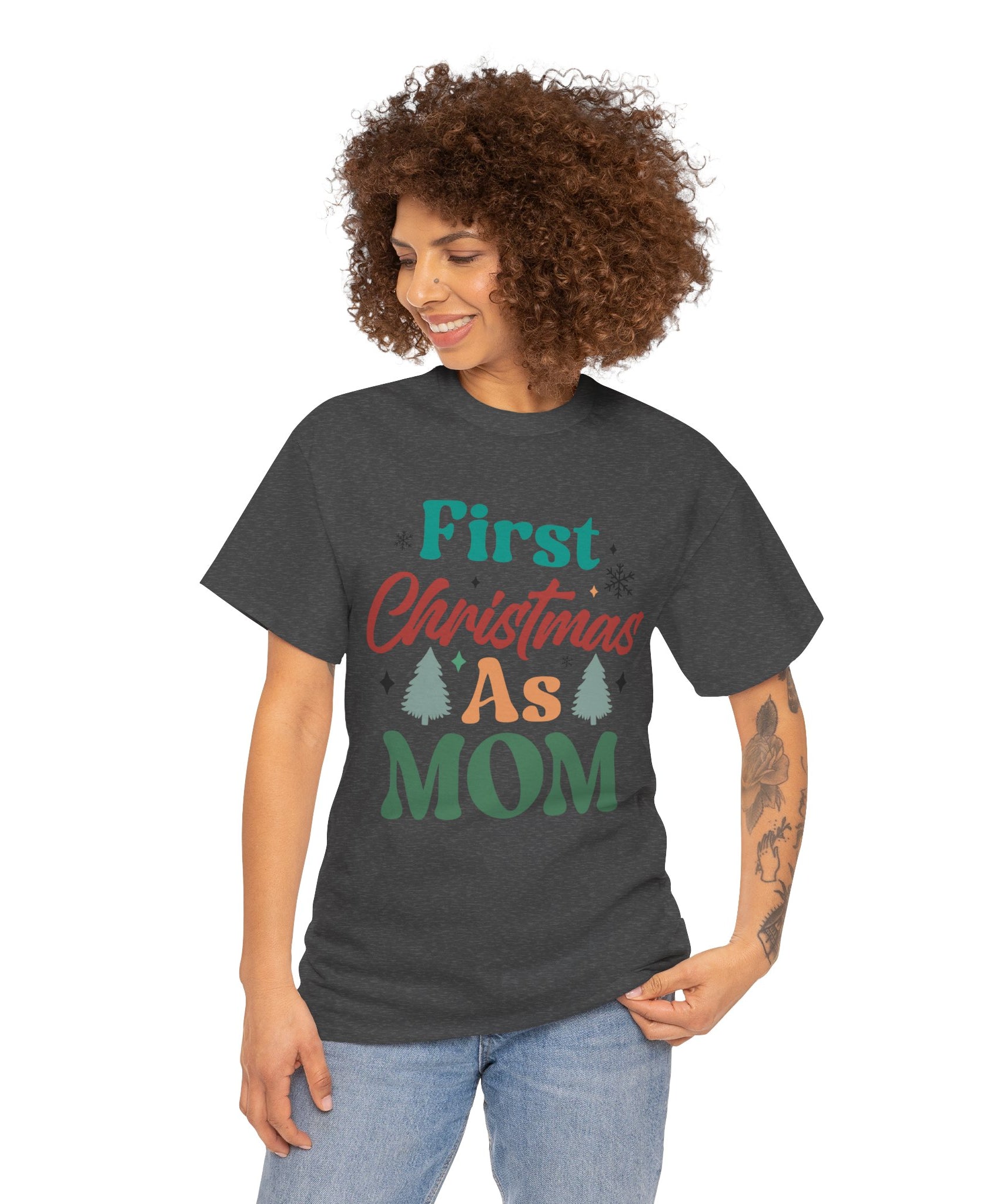 First Christmas as Mom T-Shirt | Gallory Hive