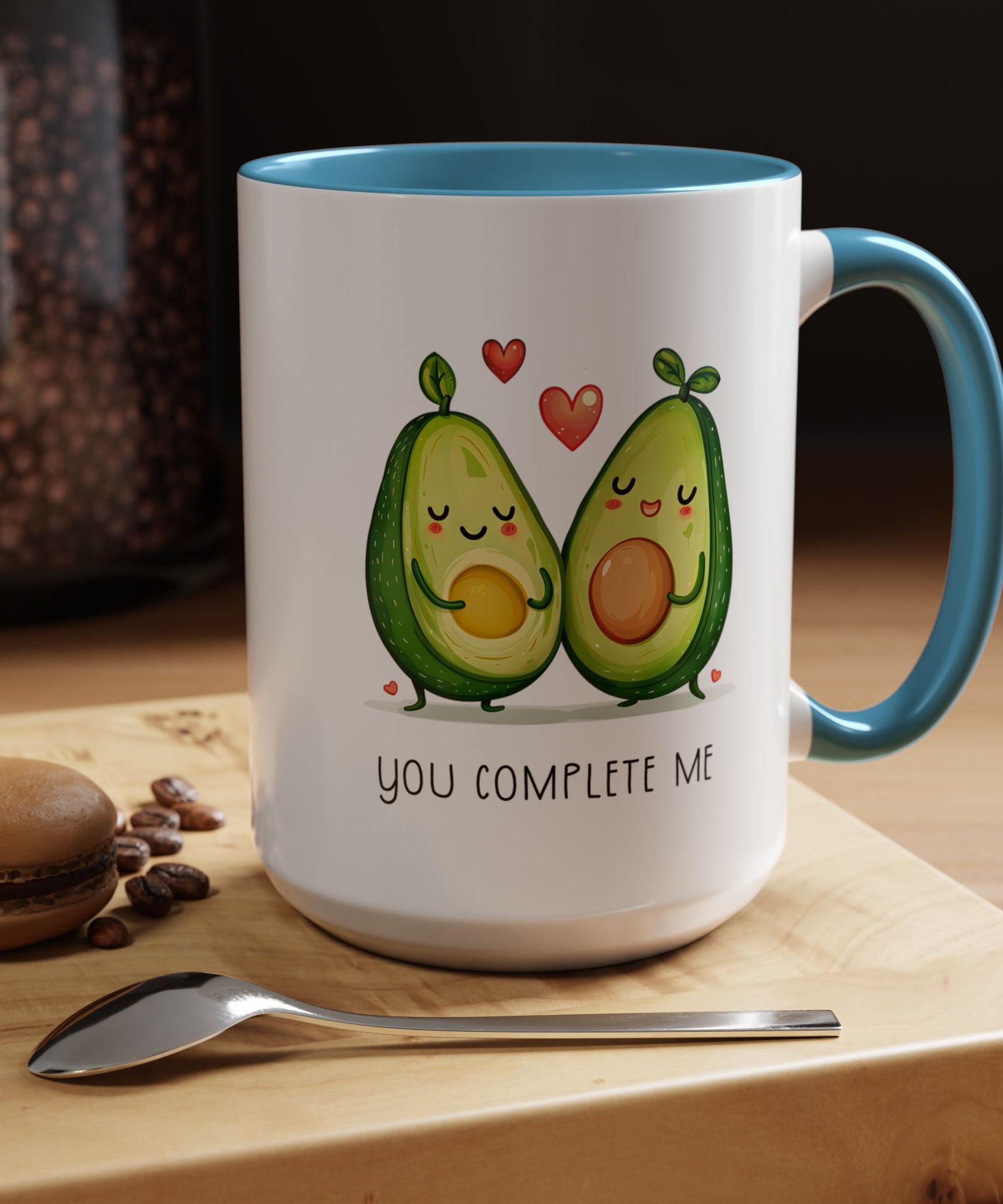 Funny Avocado Couple Ceramic Coffee Mug | Gallory Hive