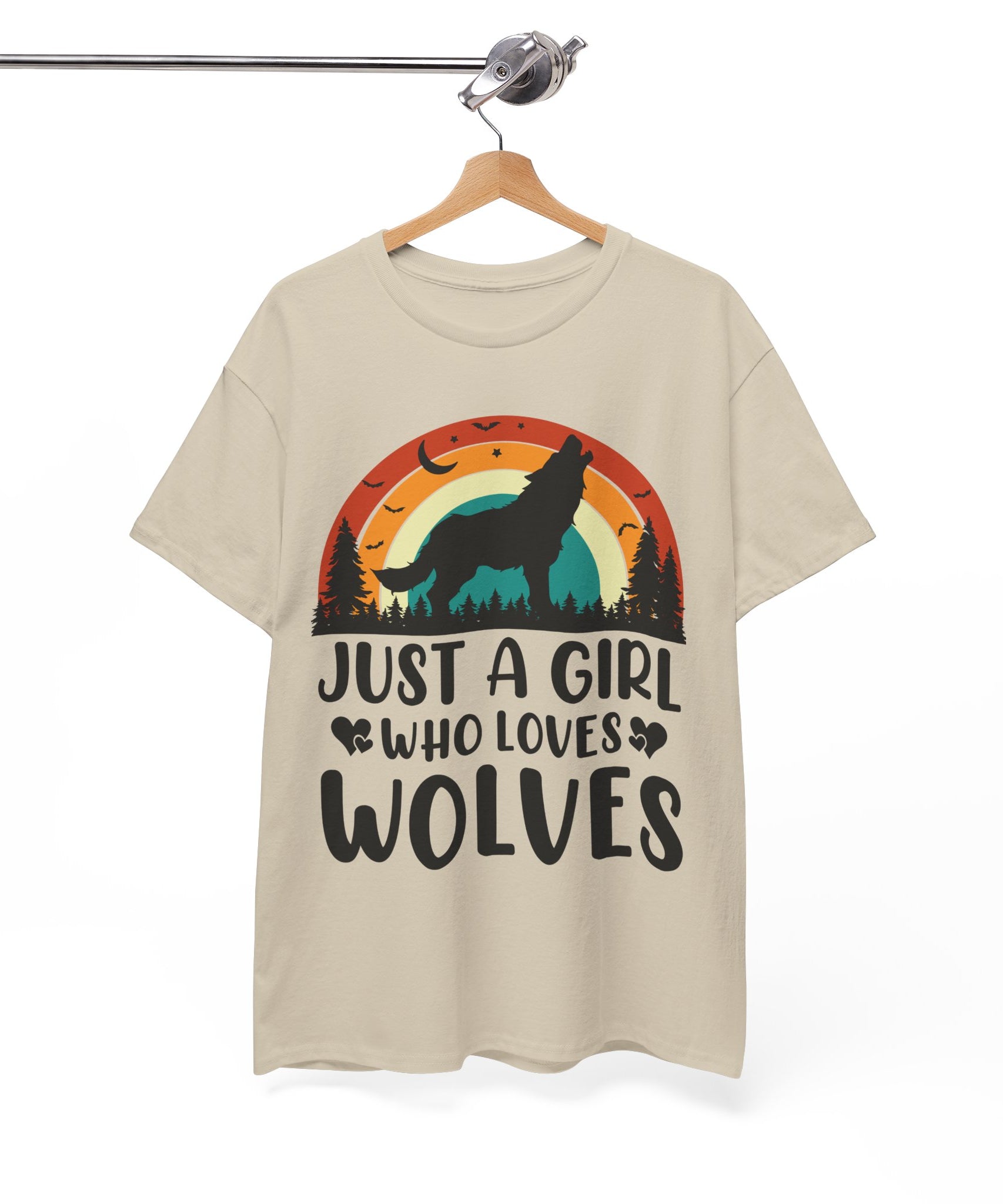 Vintage Wolf Lover Girl Tee | Gallory Hive