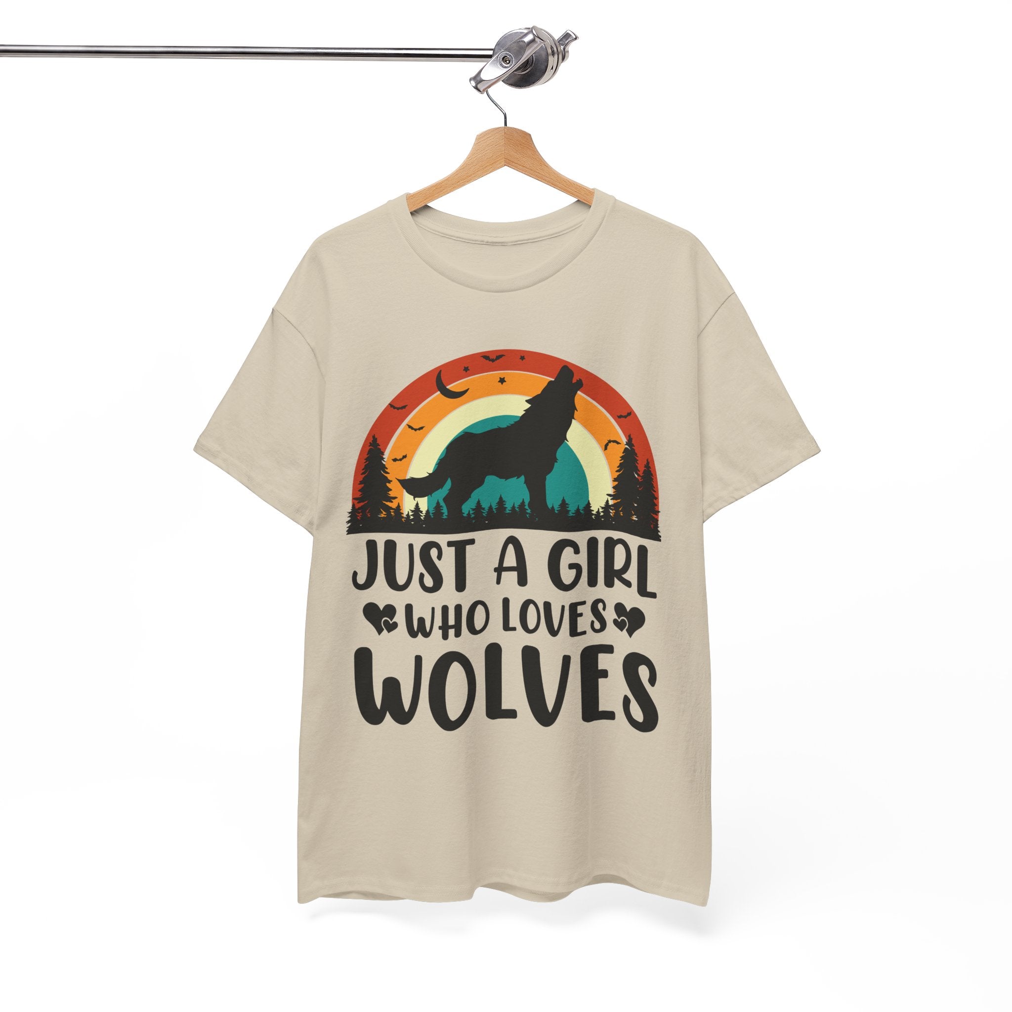 Vintage Wolf Lover Girl Tee | Gallory Hive