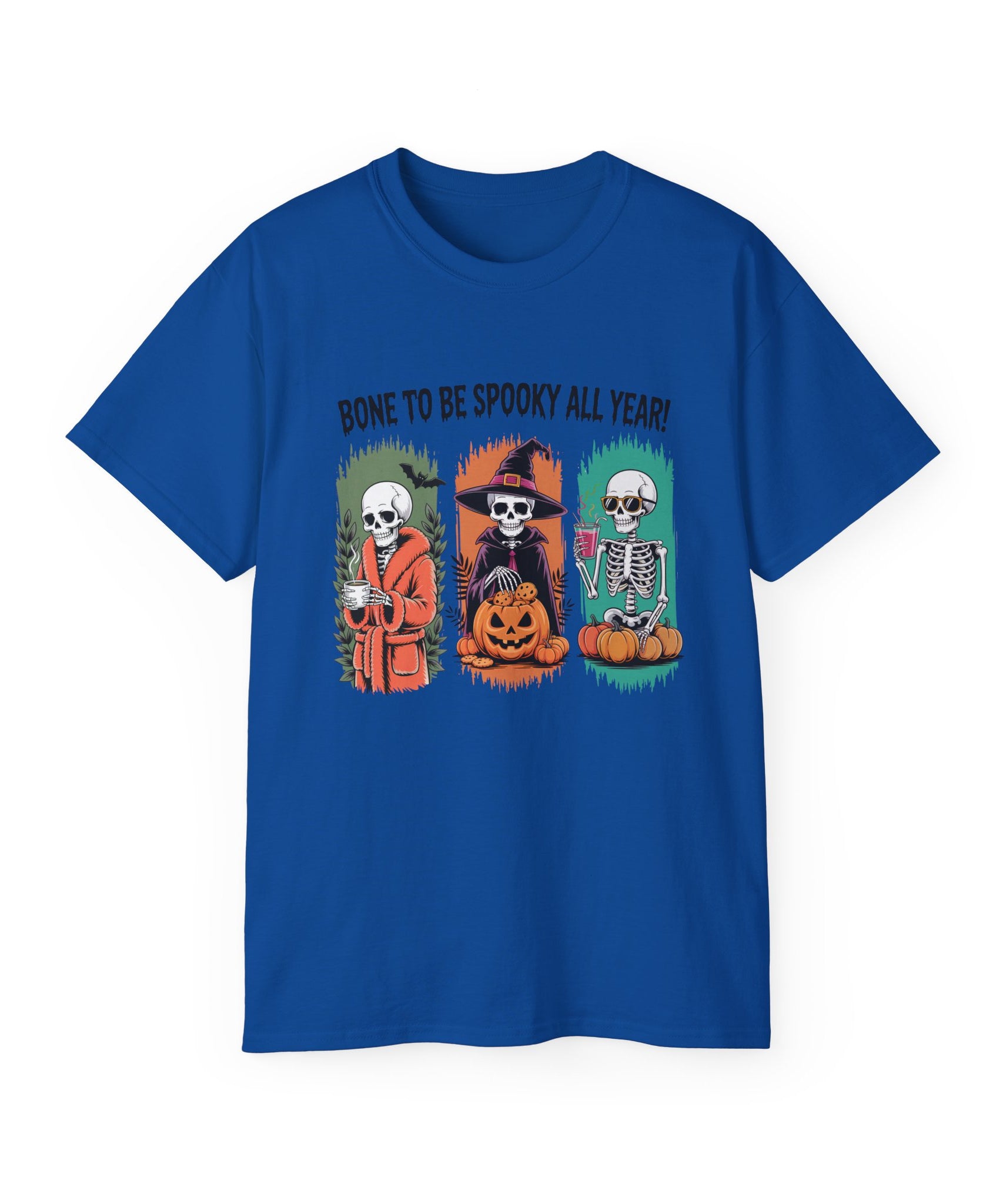 Spooky All Year Skeleton Halloween Tee | Gallory Hive
