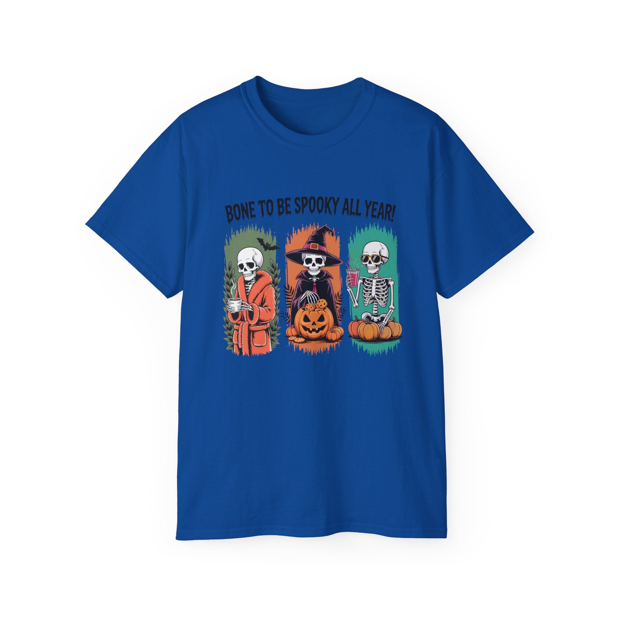Spooky All Year Skeleton Halloween Tee | Gallory Hive