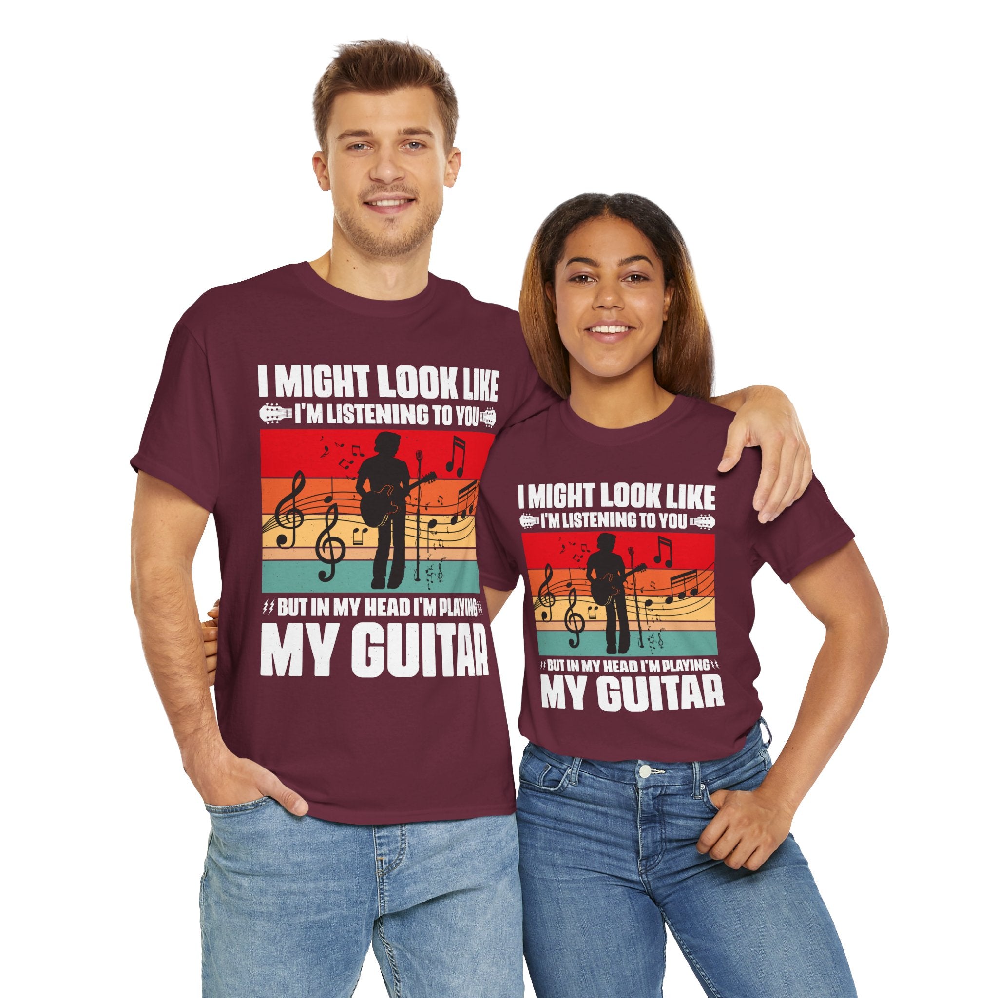 Retro Guitar Playing Mind T-Shirt