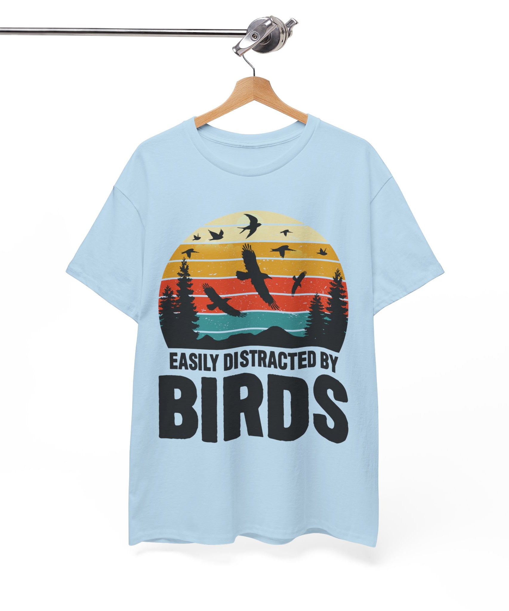 Retro Birds Lover Tee - Distracted Design
