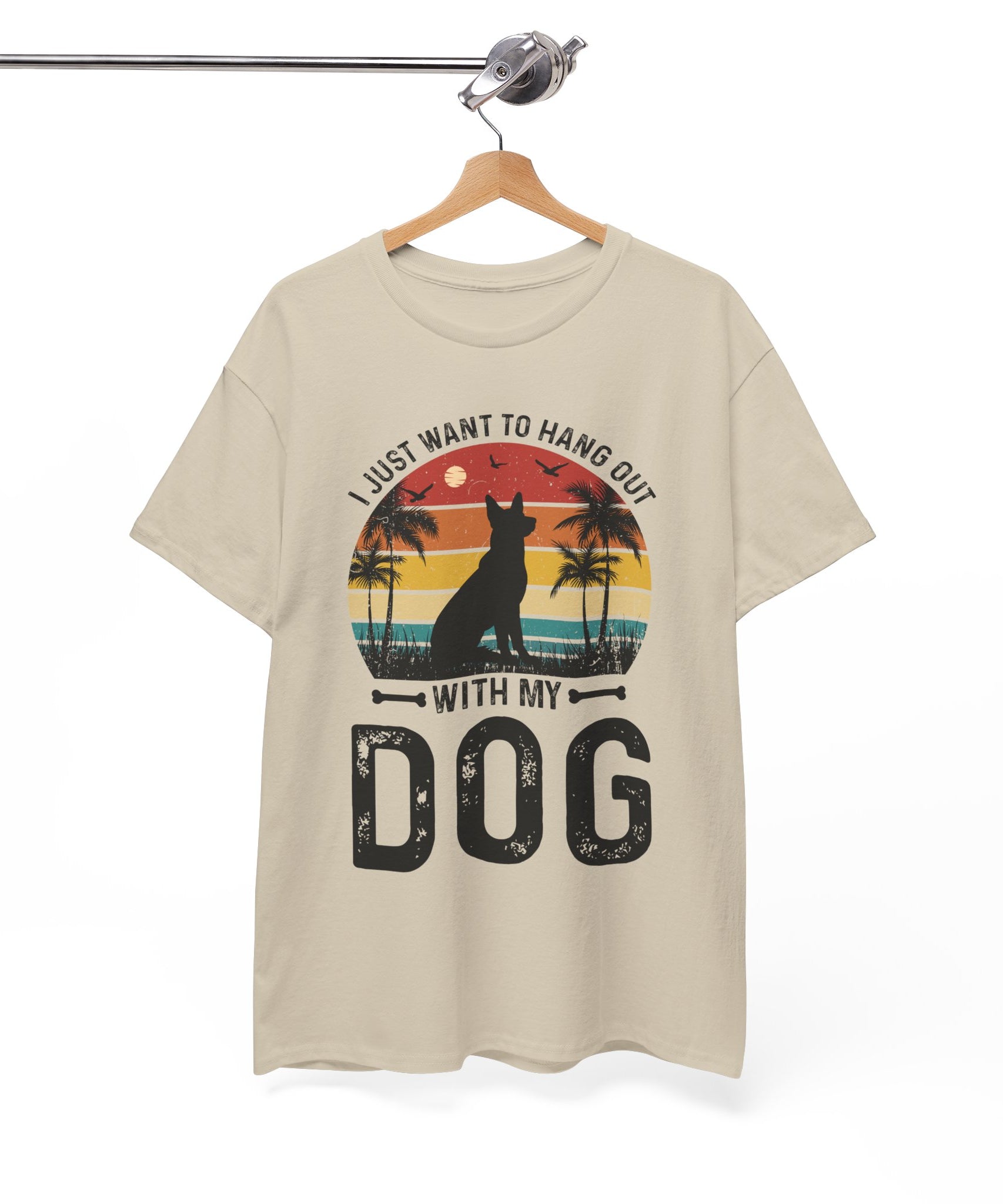 Retro Dog T-Shirt - Beach Hangout Design | Gallory Hive
