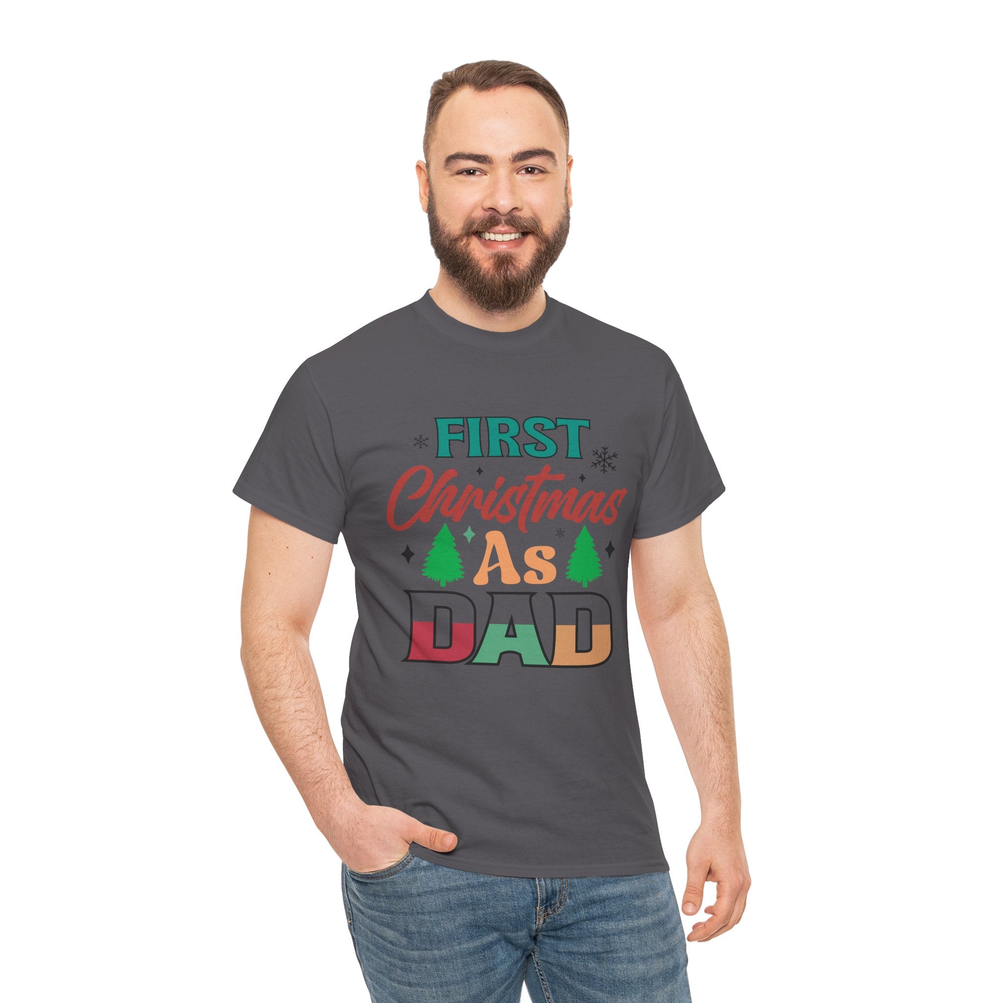 First Christmas as Dad T-Shirt | Gallory Hive