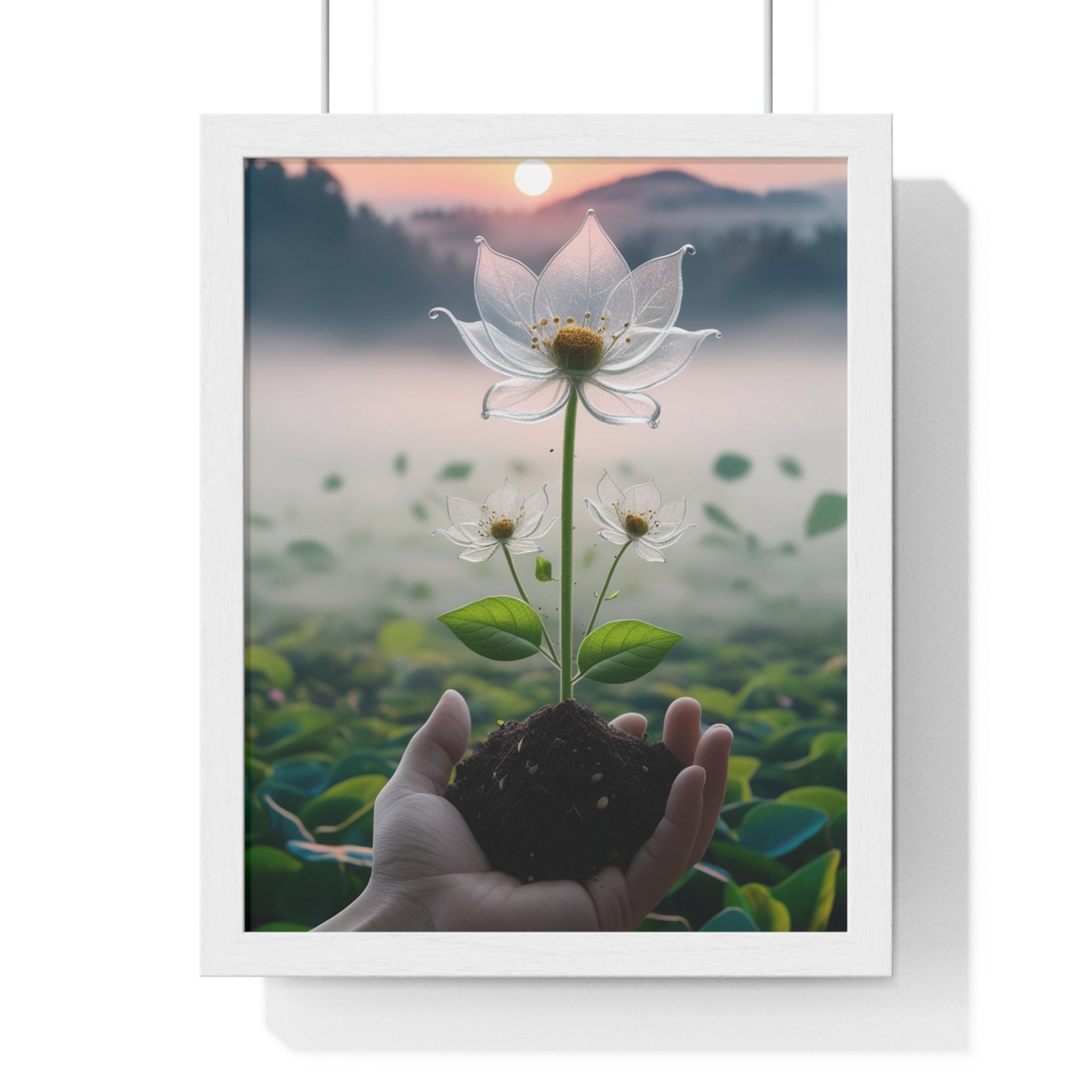 Nature-Inspired Vertical Framed Poster, Wall Art for Home Decor, Gift for Plant Lovers, Office Wall Hanging - Gallory Hive