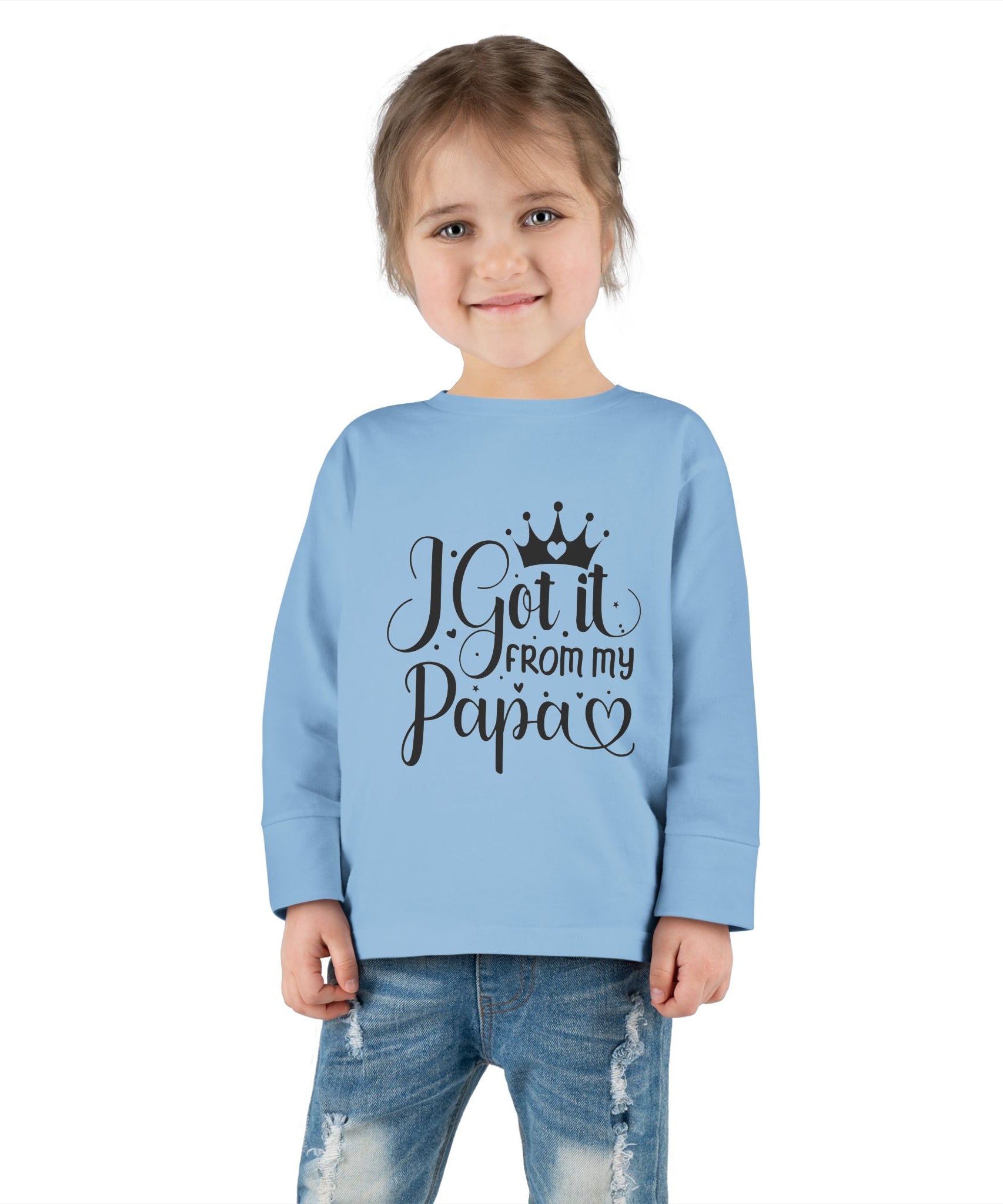Toddler Long Sleeve Tee - Cute Gift for Dads, Family Celebrations, Birthday Party