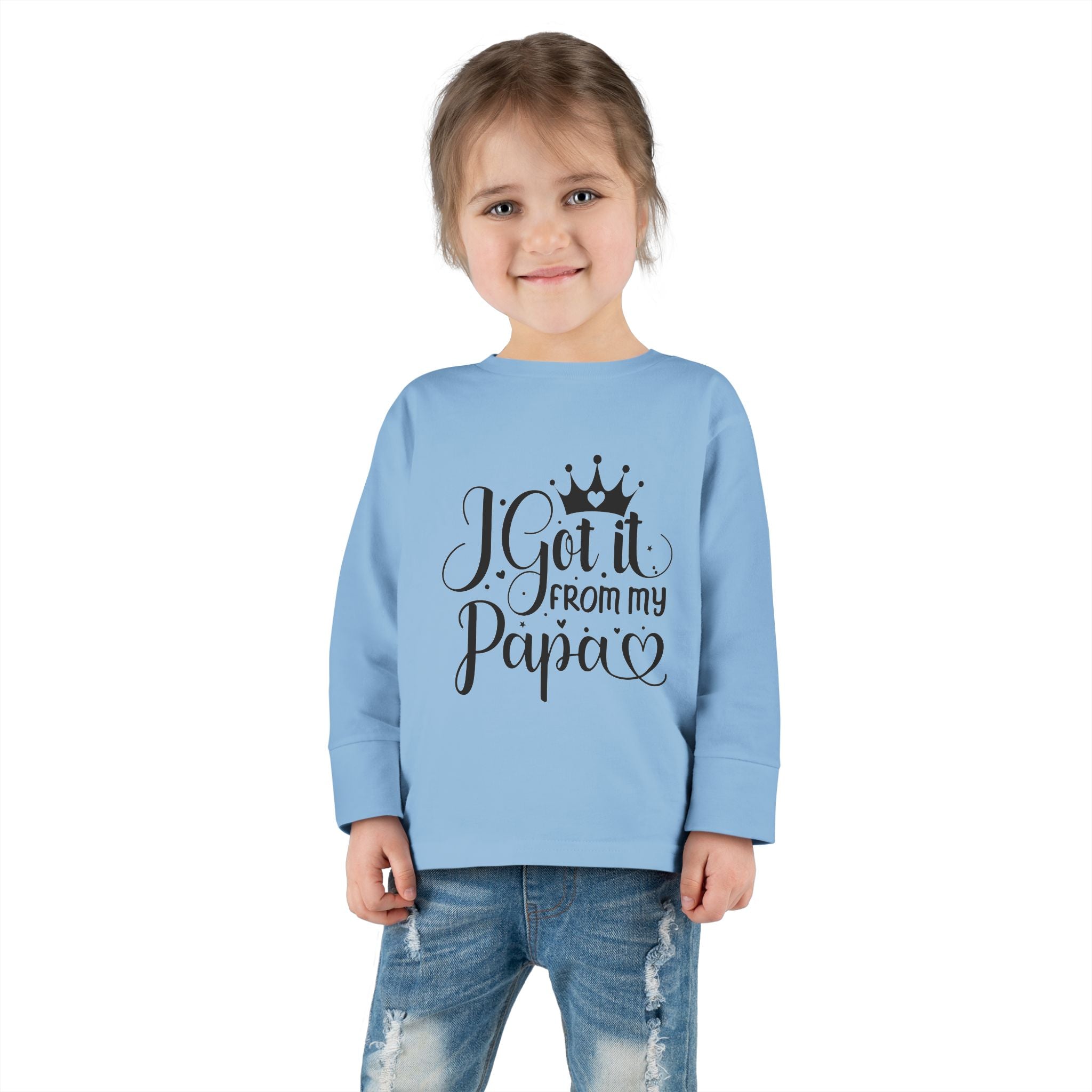 Toddler Long Sleeve Tee - Cute Gift for Dads, Family Celebrations, Birthday Party
