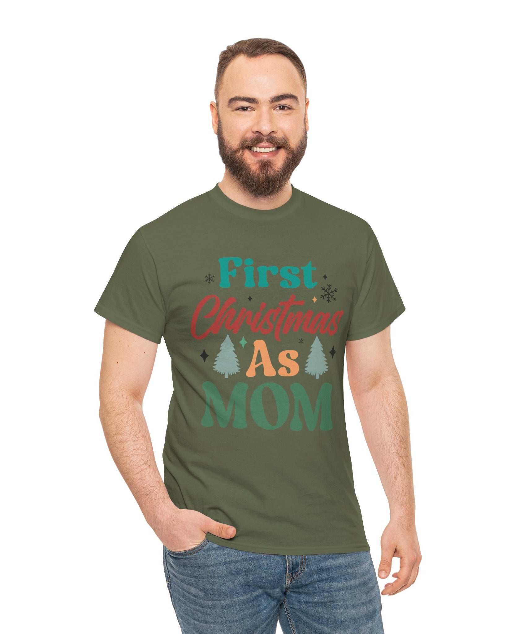 First Christmas as Mom T-Shirt | Gallory Hive