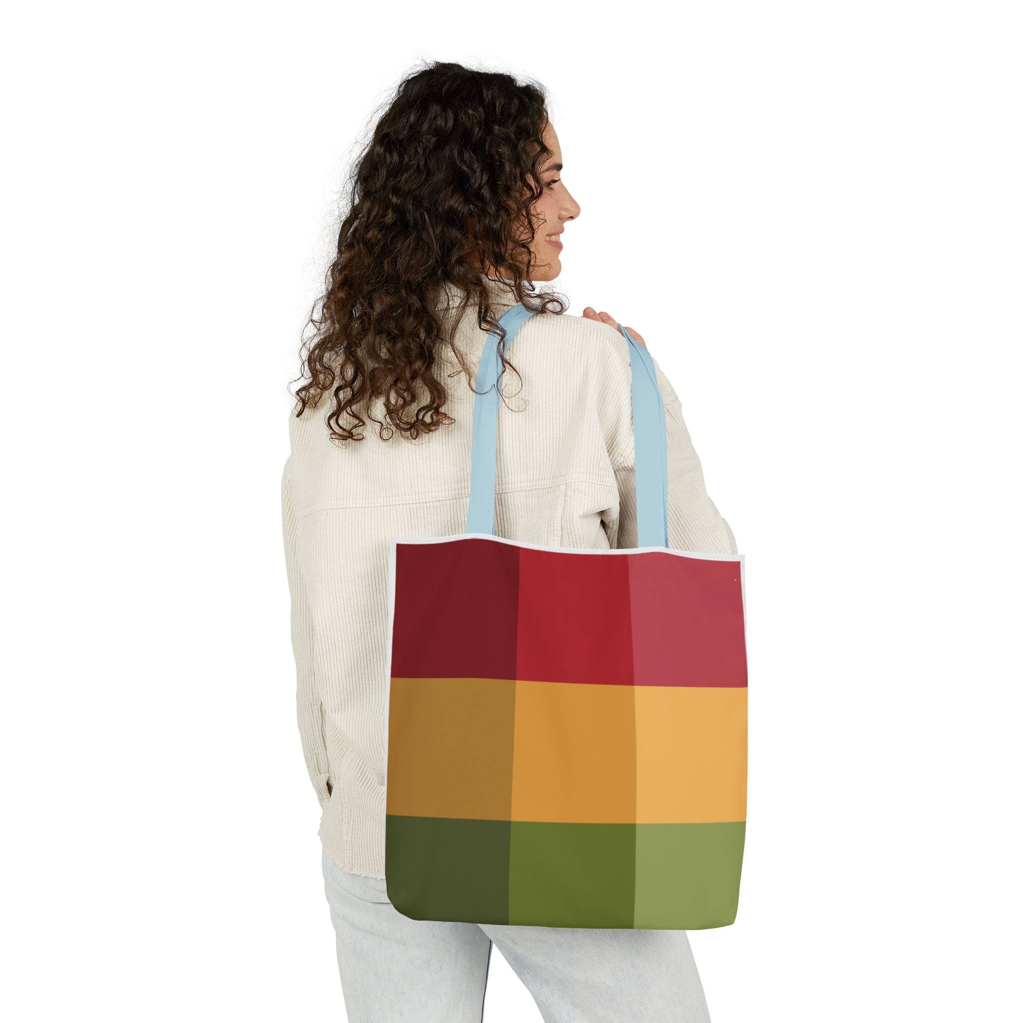Colorful Geometric Square Pattern Tote Bag | Gallory Hive