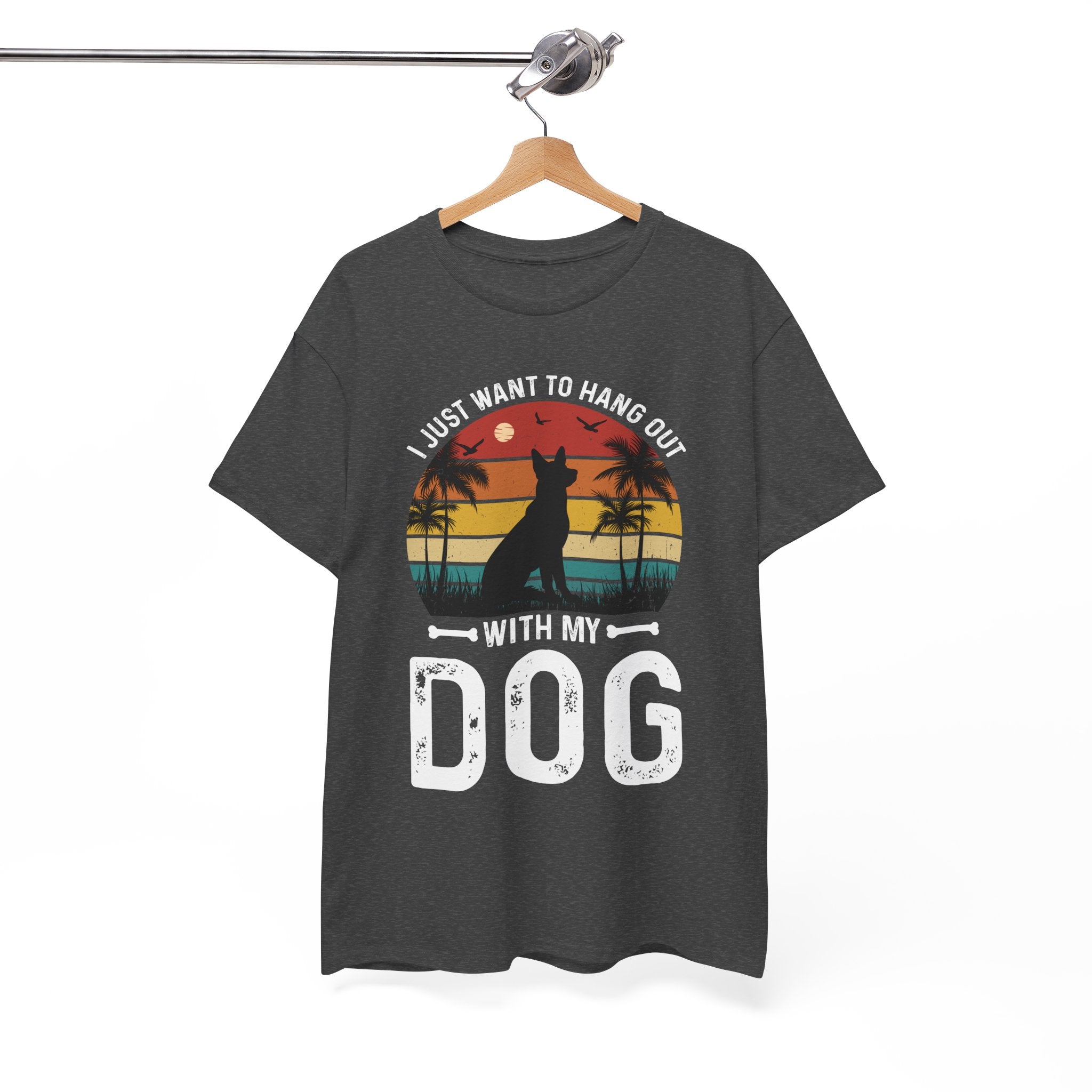 Retro Dog T-Shirt - Beach Hangout Design