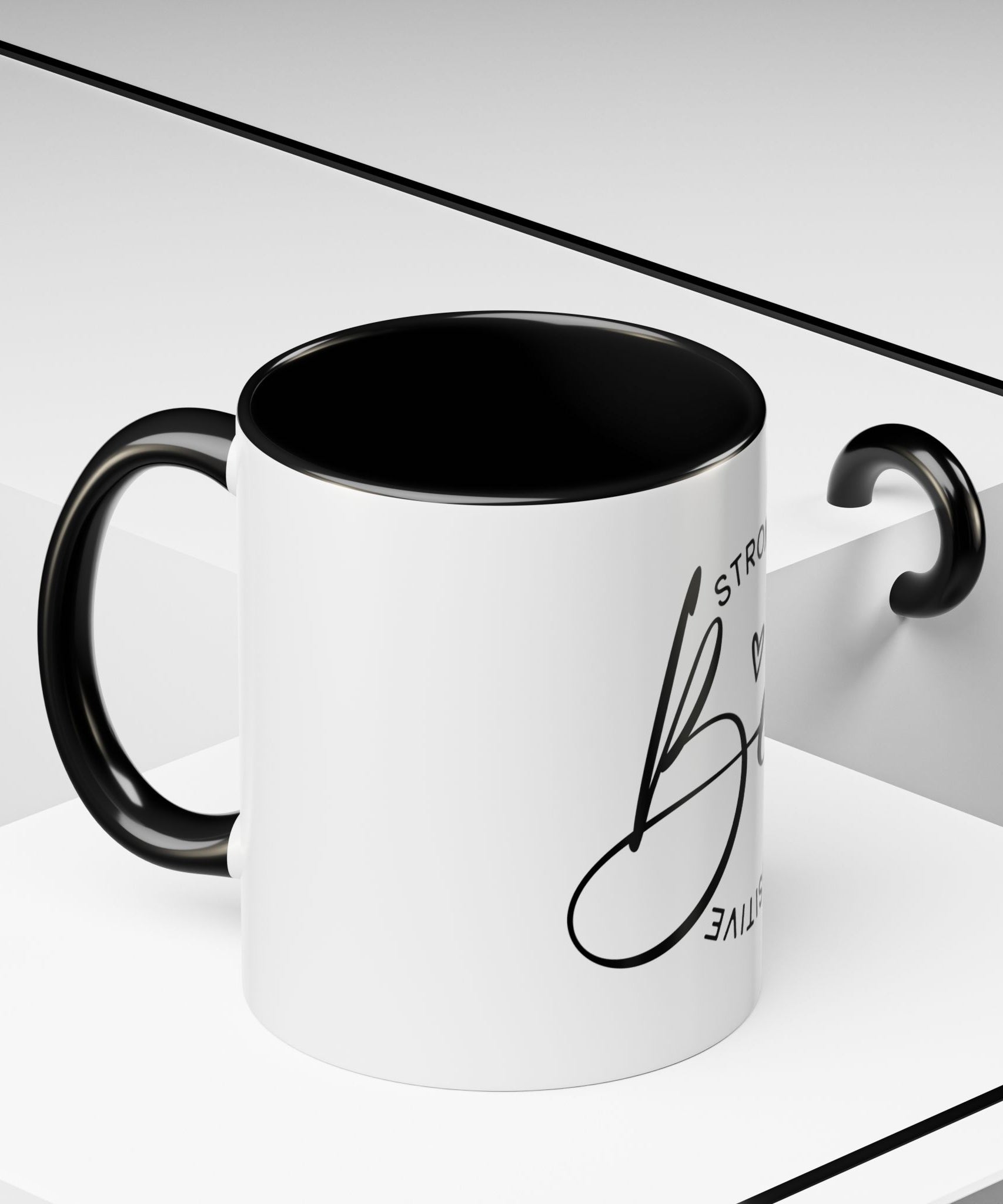 Inspirational Coffee Mug | Be Strong, Confident, Positive | Gift for Women, Motivational Drinkware, Self-Care, Encouragement