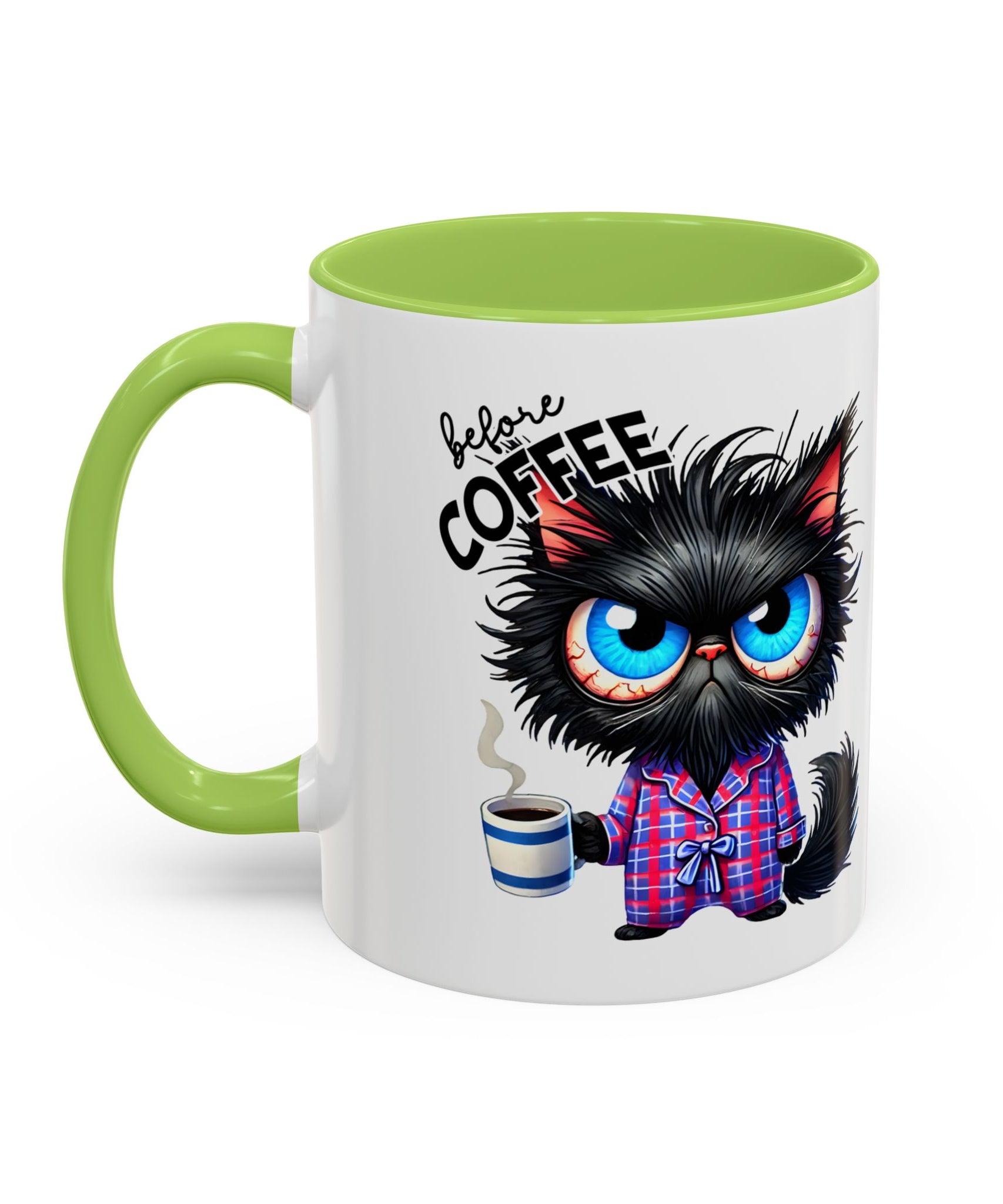 Cute Black Cat Accent Coffee Mug  Gallory Hive