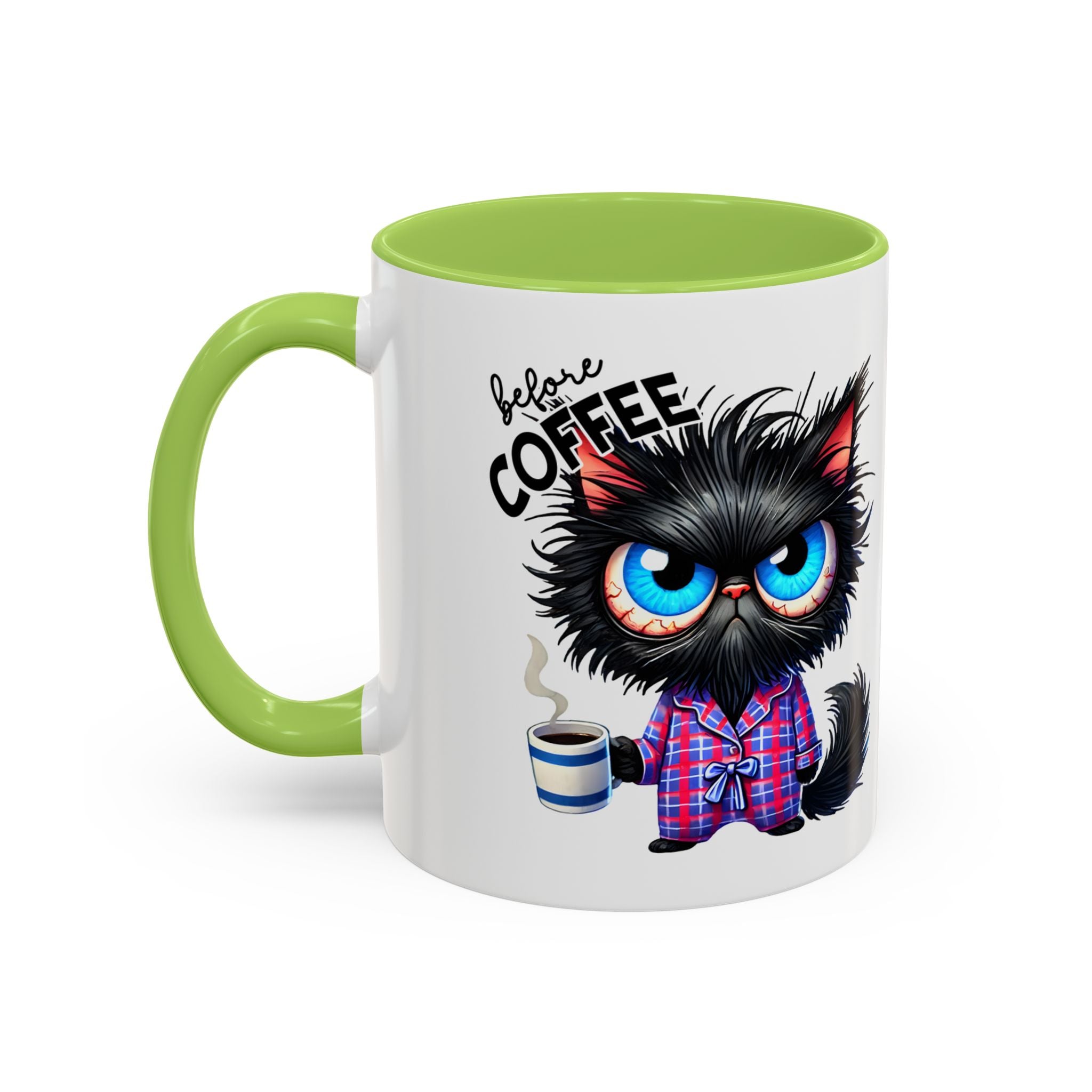 Cute Black Cat Accent Coffee Mug  Gallory Hive