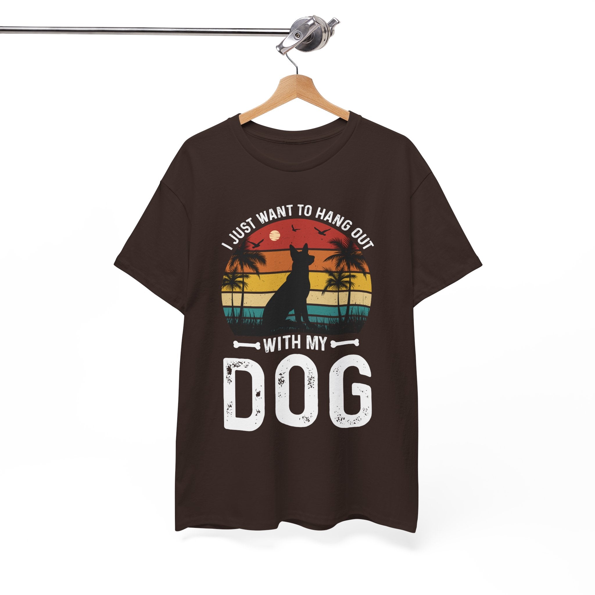 Retro Dog T-Shirt - Beach Hangout Design