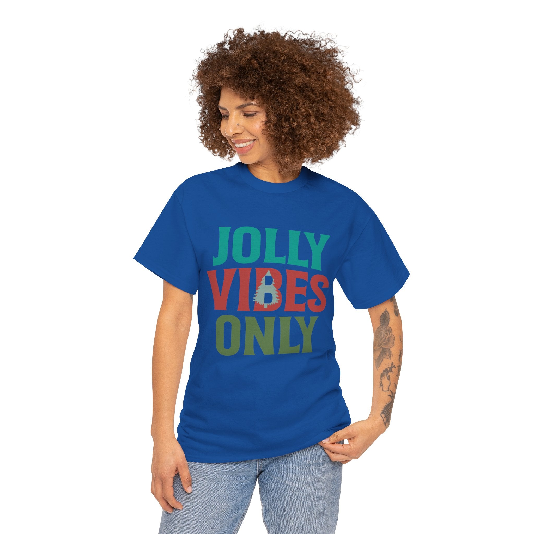 Festive Jolly Vibes Christmas T-Shirt | Gallory Hive