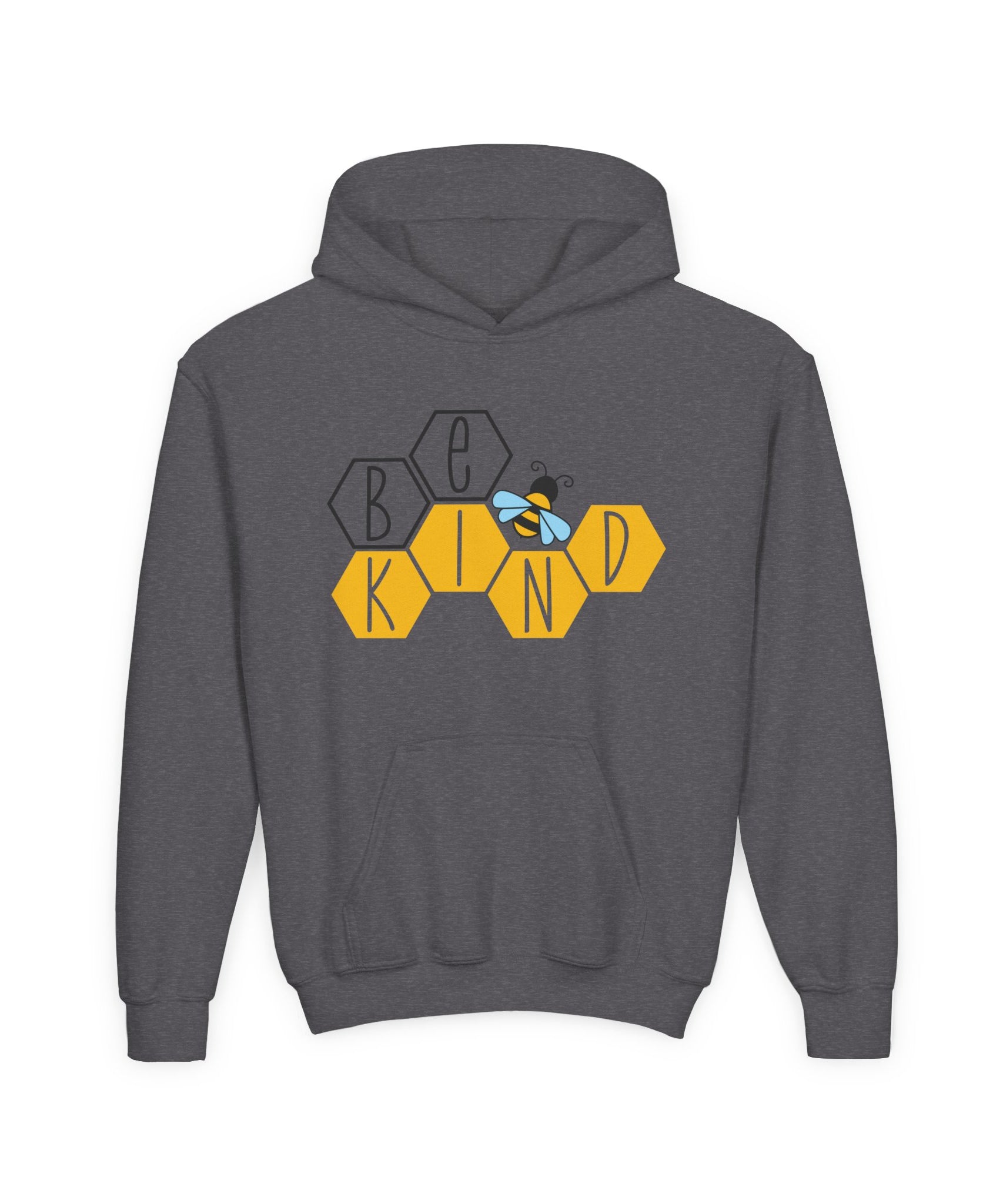 Unisex Kids Hoodie – Bee Kind & Cozy | Gallory Hive