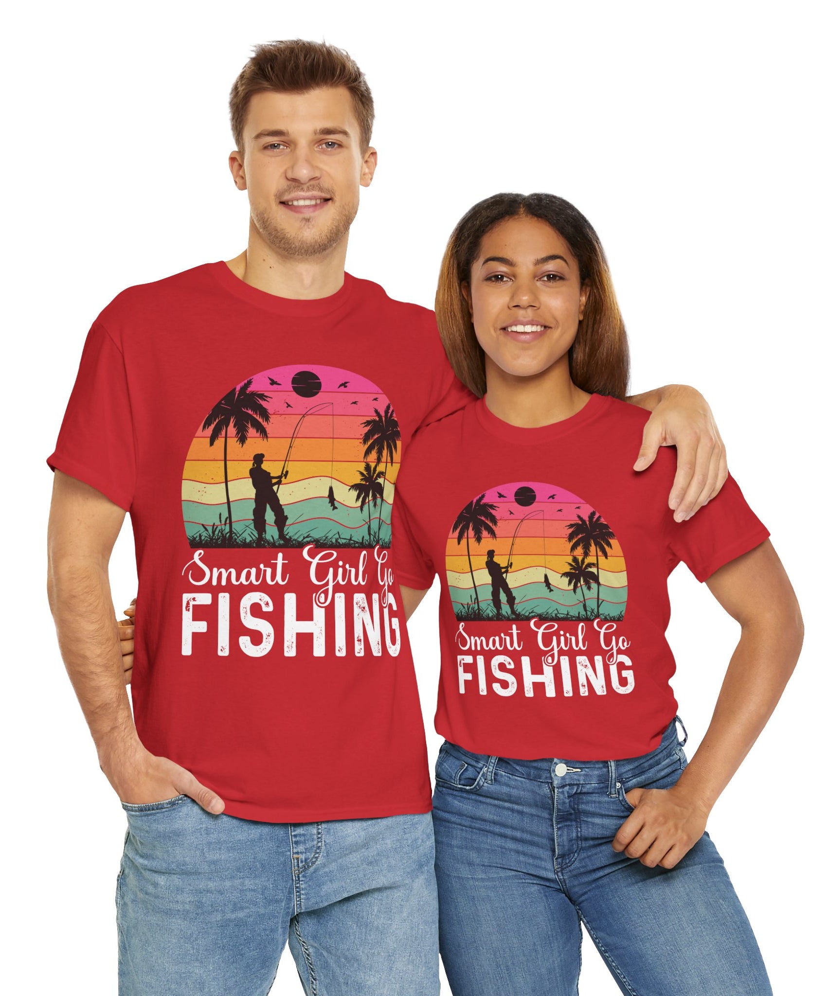 Retro Fisherwoman Graphic Shirt