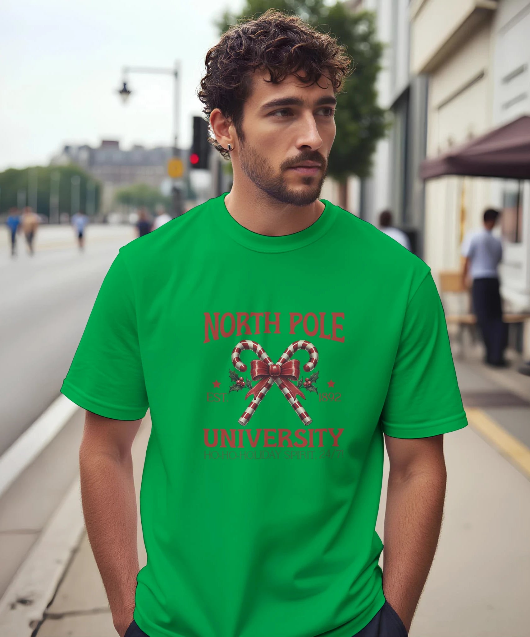 North Pole University Christmas T-Shirt | Gallory Hive