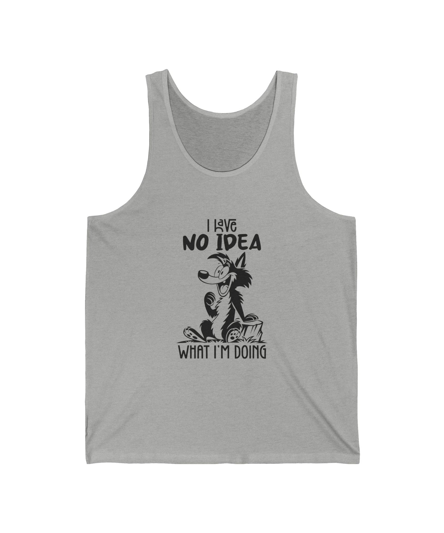 Hilarious Jersey Tank, Funny Graphic Tank Top for Summer, Gift for Dog Lovers, Casual Wear for Every Occasion, Unique Dog-Themed Apparel