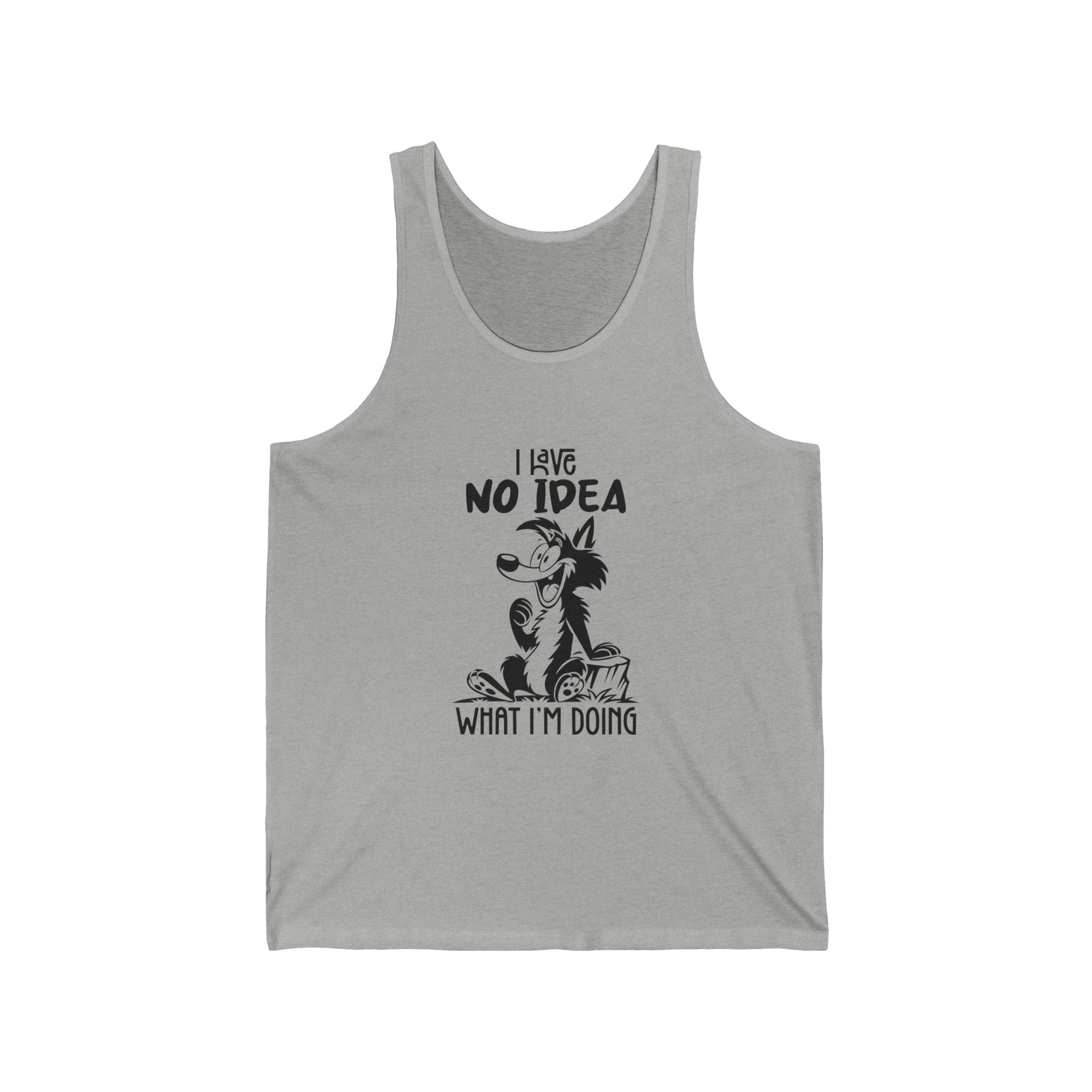Hilarious Jersey Tank, Funny Graphic Tank Top for Summer, Gift for Dog Lovers, Casual Wear for Every Occasion, Unique Dog-Themed Apparel
