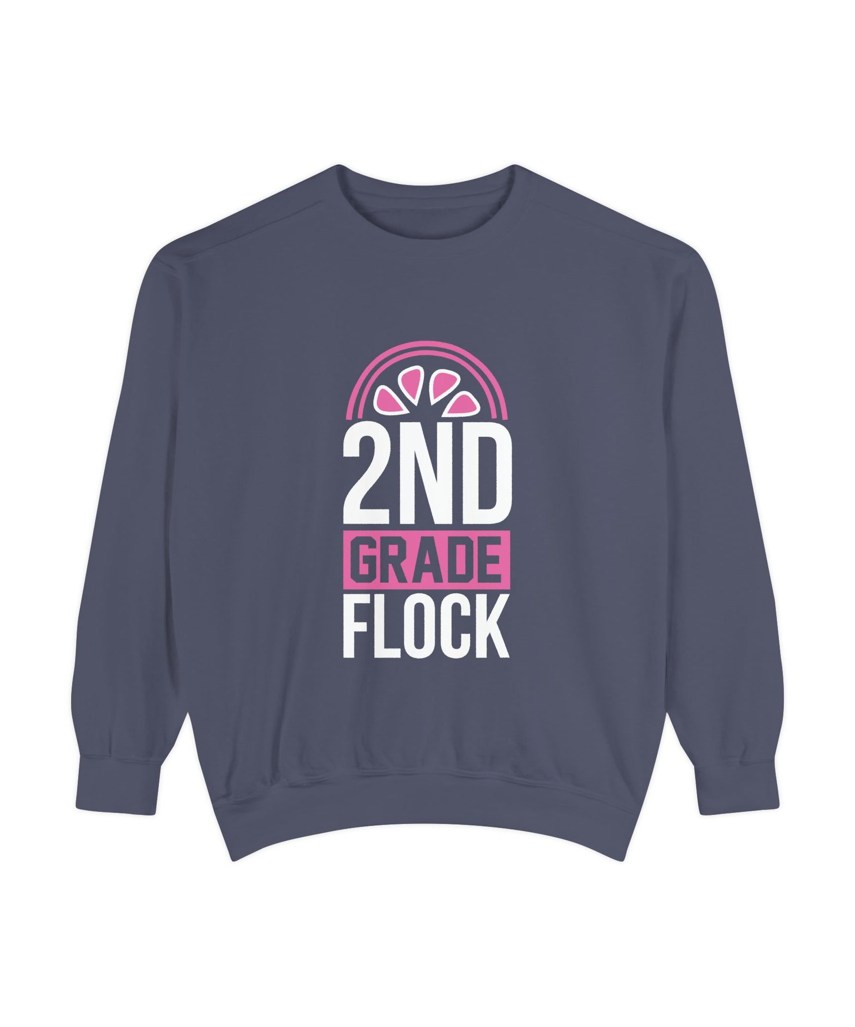 Unisex 2nd Grade Flock Sweatshirt | Perfect for Teachers, Back to School, Classroom, Gift for Kids, Cozy Style