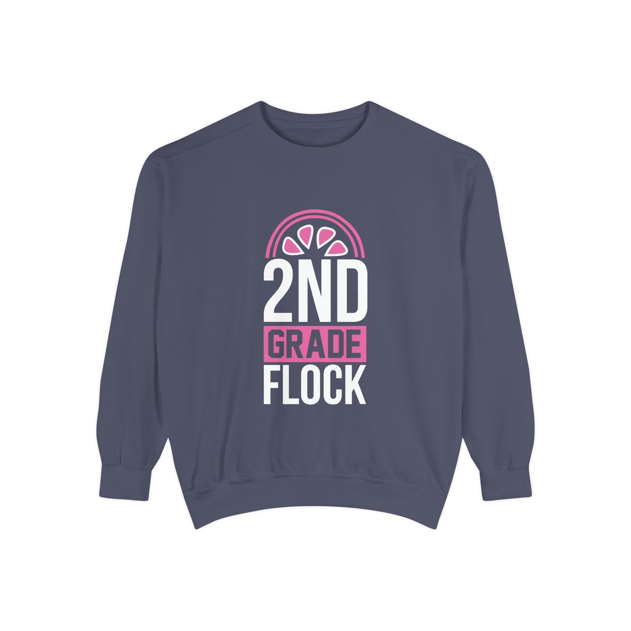 Unisex 2nd Grade Flock Sweatshirt | Perfect for Teachers, Back to School, Classroom, Gift for Kids, Cozy Style