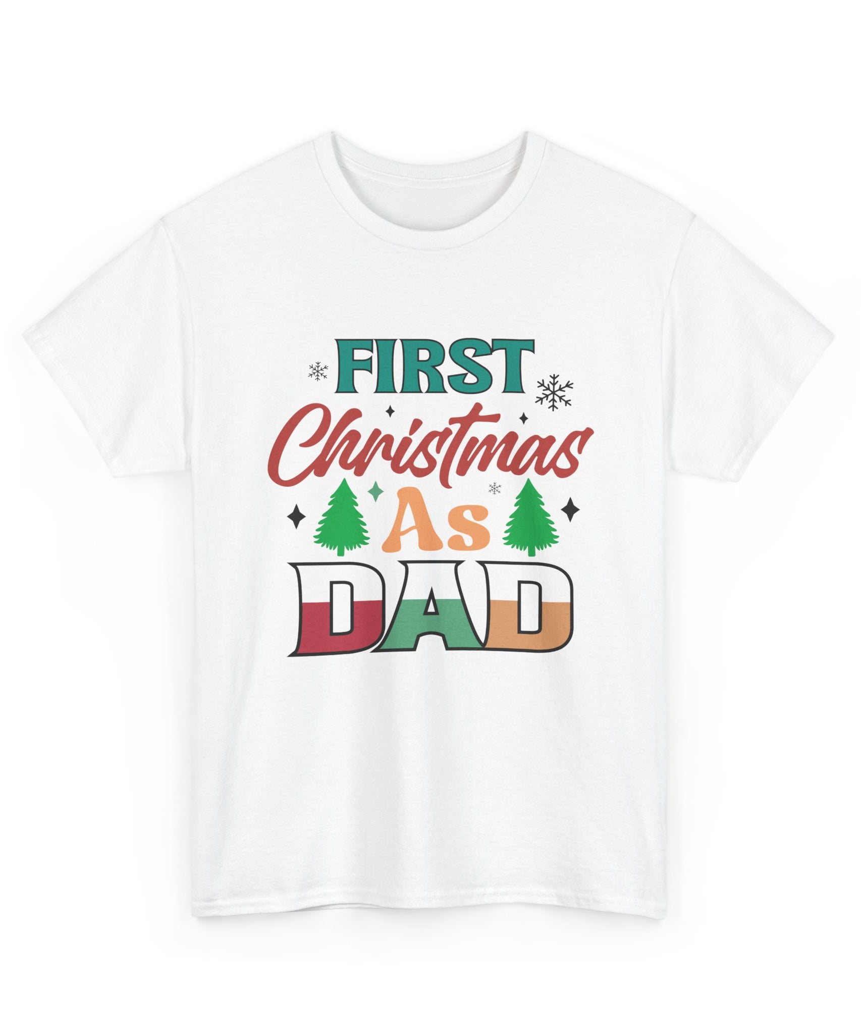 First Christmas as Dad T-Shirt | Gallory Hive