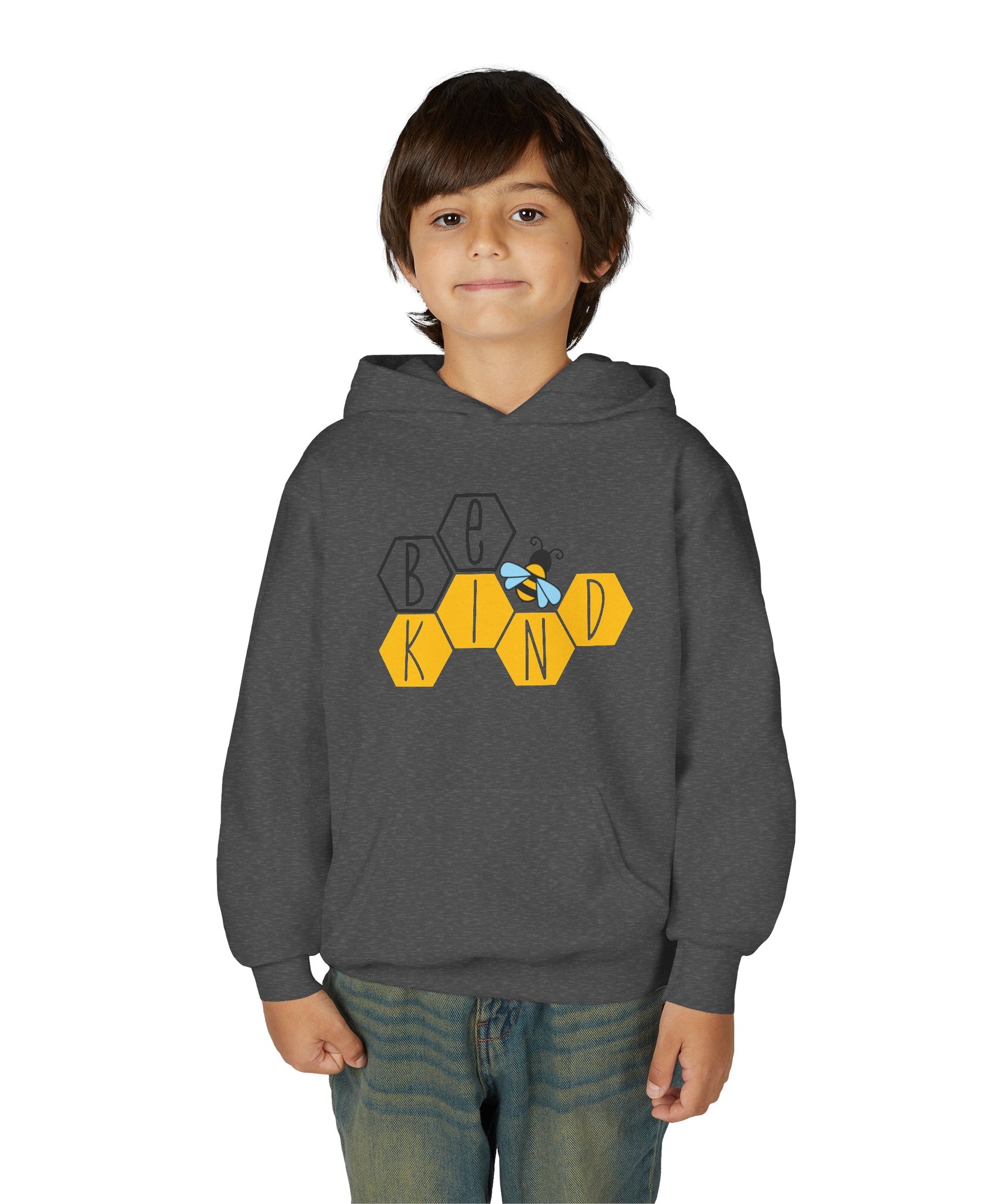 Unisex Kids Hoodie – Bee Kind & Cozy