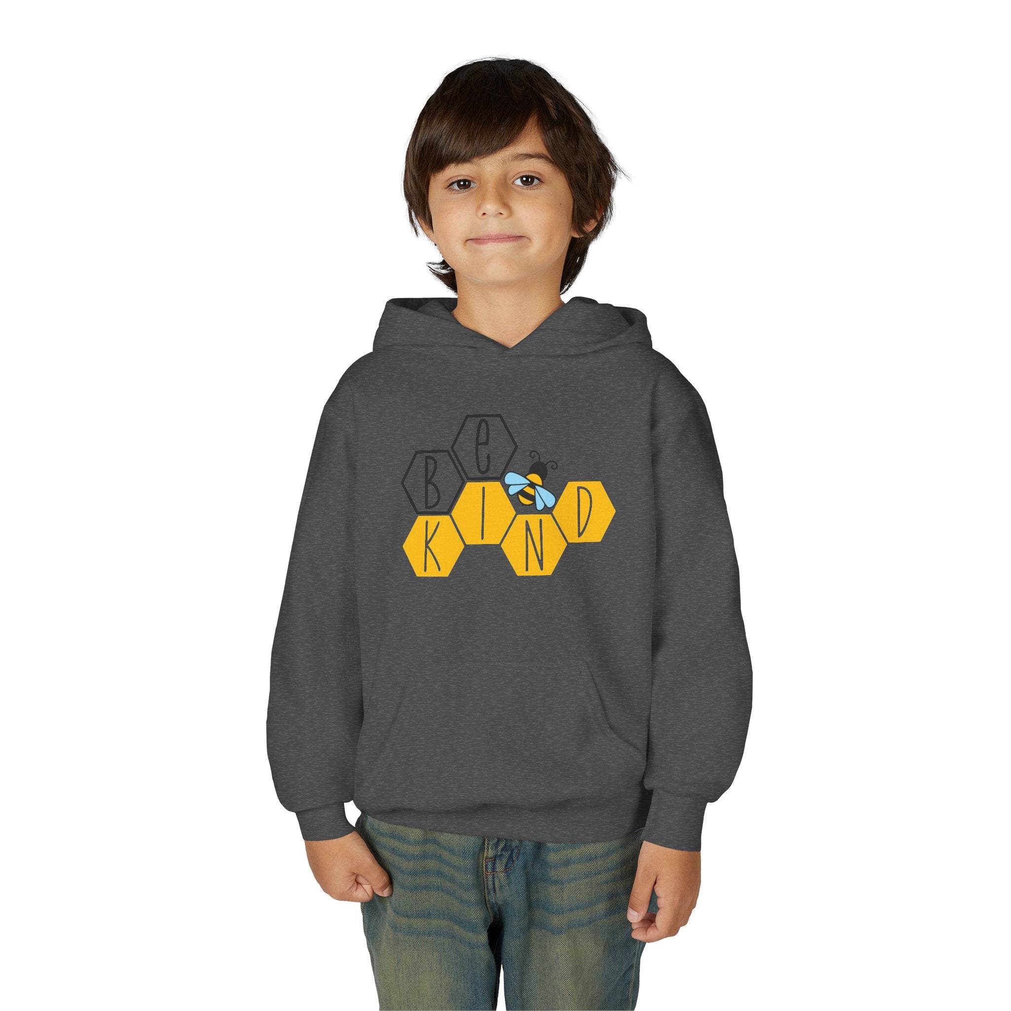 Unisex Kids Hoodie – Bee Kind & Cozy