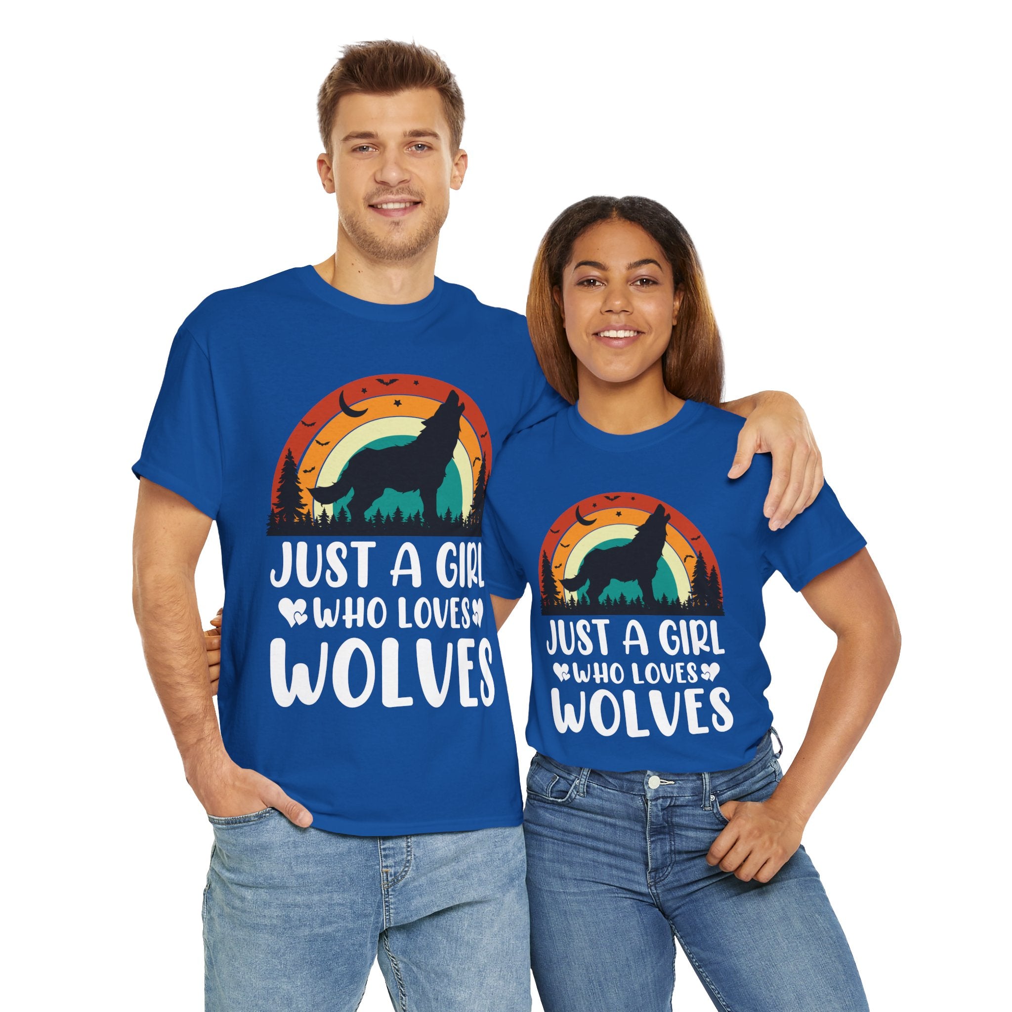 Vintage Wolf Lover Girl Tee