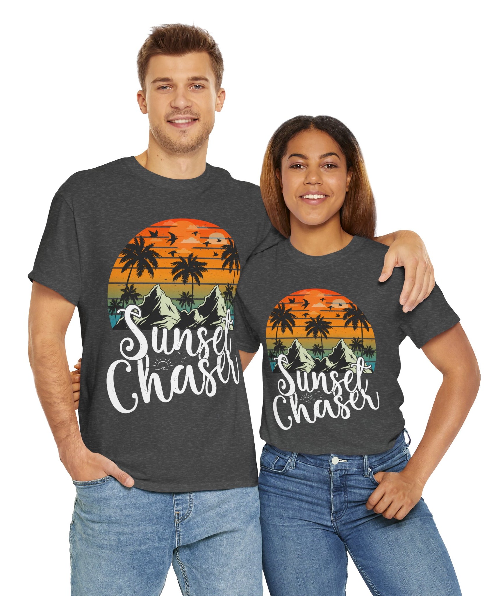 Sunset Surf Tee – Tropical & Mountain Vibes