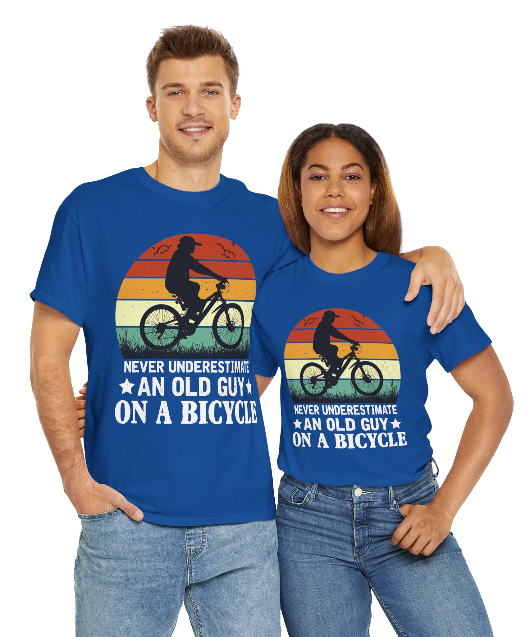 Retro Old Guy On Bicycle Shirt