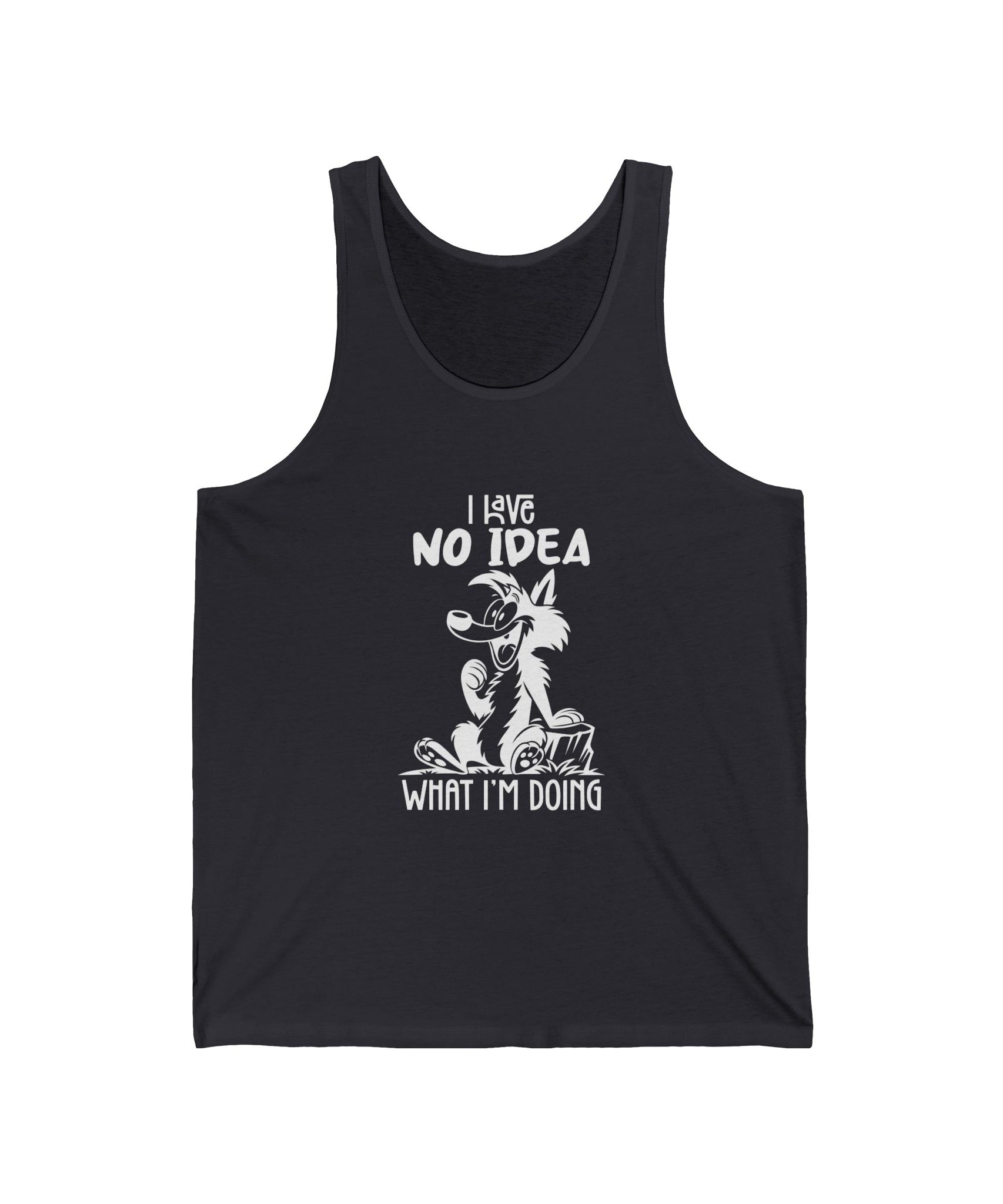 Hilarious Jersey Tank, Funny Graphic Tank Top for Summer, Gift for Dog Lovers, Casual Wear for Every Occasion, Unique Dog-Themed Apparel