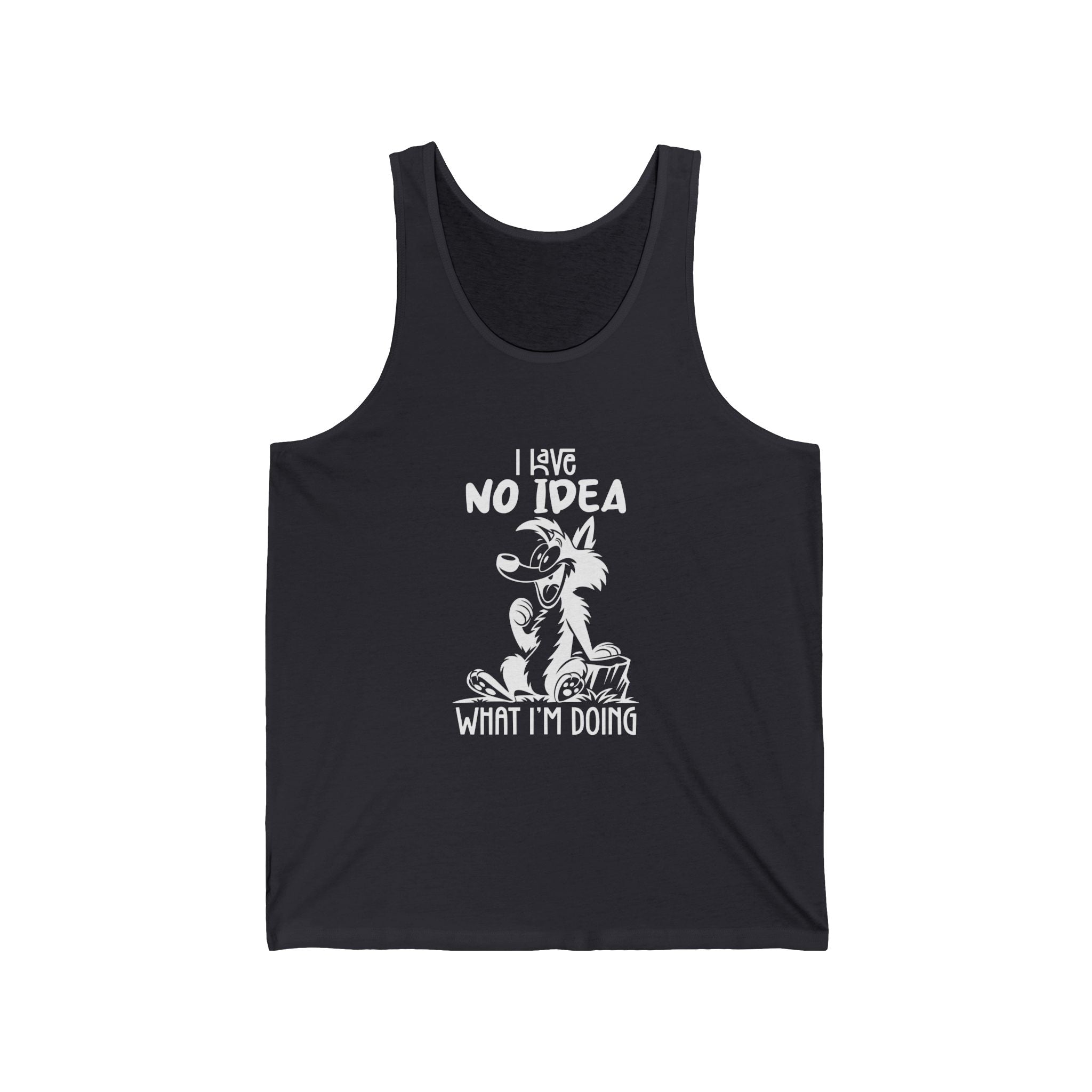 Hilarious Jersey Tank, Funny Graphic Tank Top for Summer, Gift for Dog Lovers, Casual Wear for Every Occasion, Unique Dog-Themed Apparel