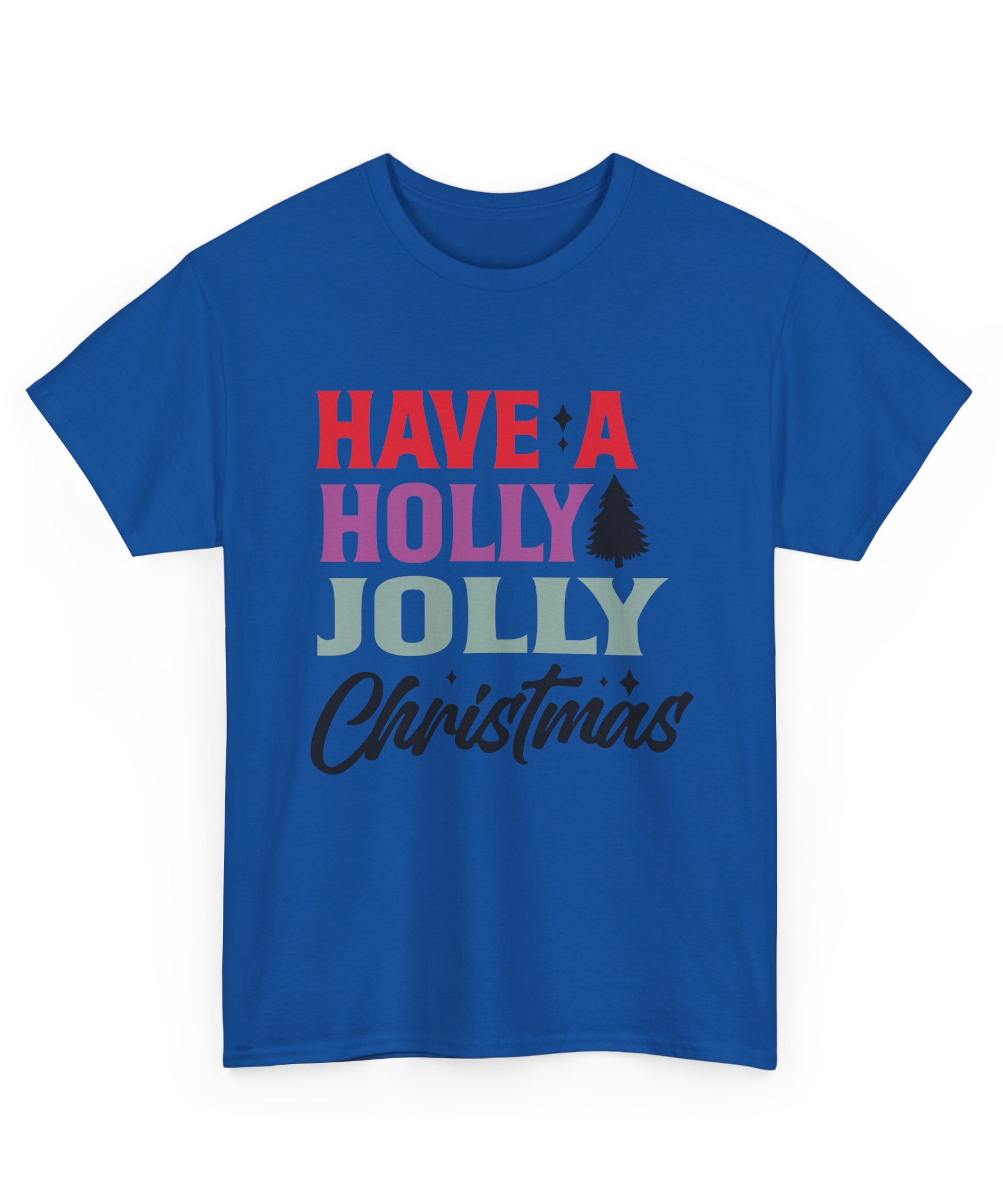 Festive Holly Jolly Christmas Graphic Tee | Gallory Hive