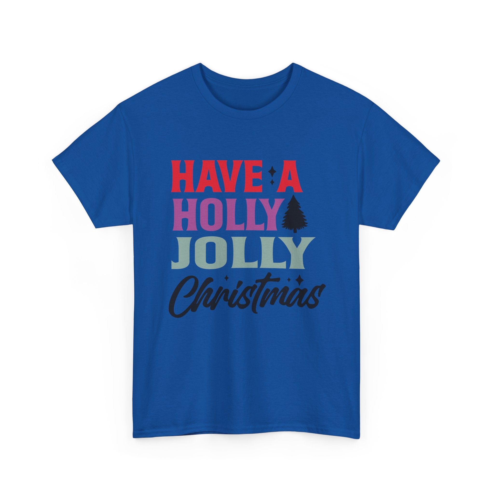 Festive Holly Jolly Christmas Graphic Tee | Gallory Hive