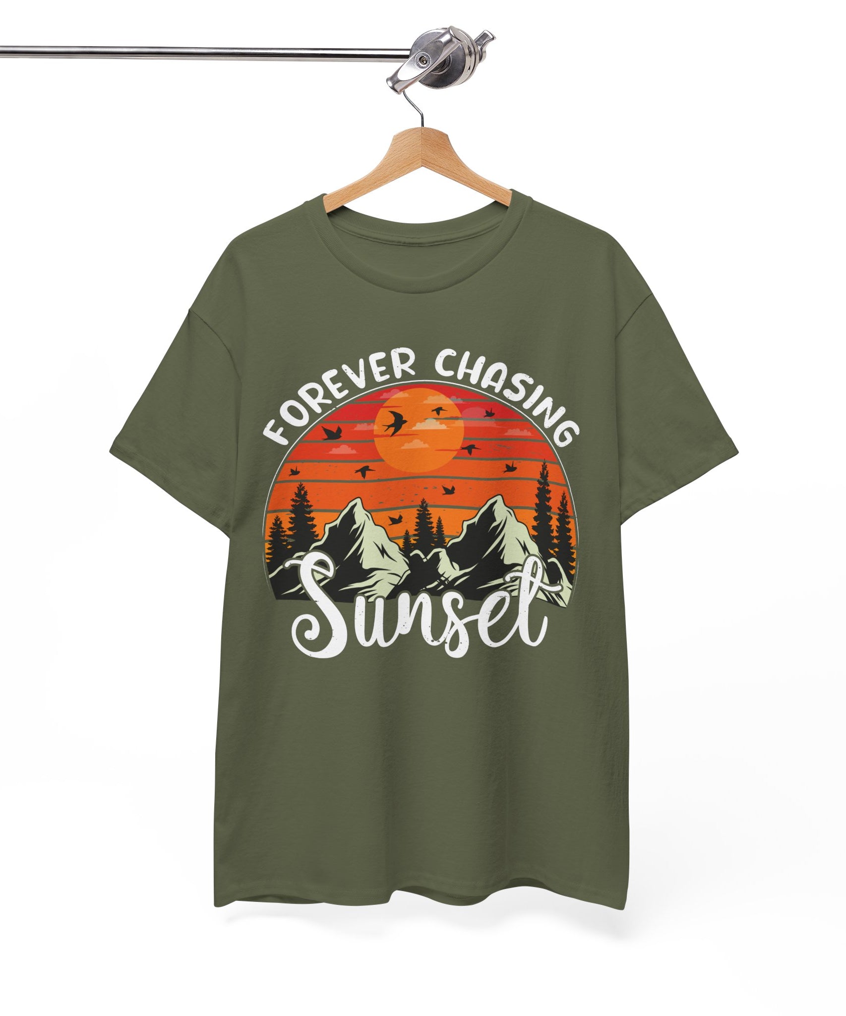 Sunset Mountain Scene T-Shirt