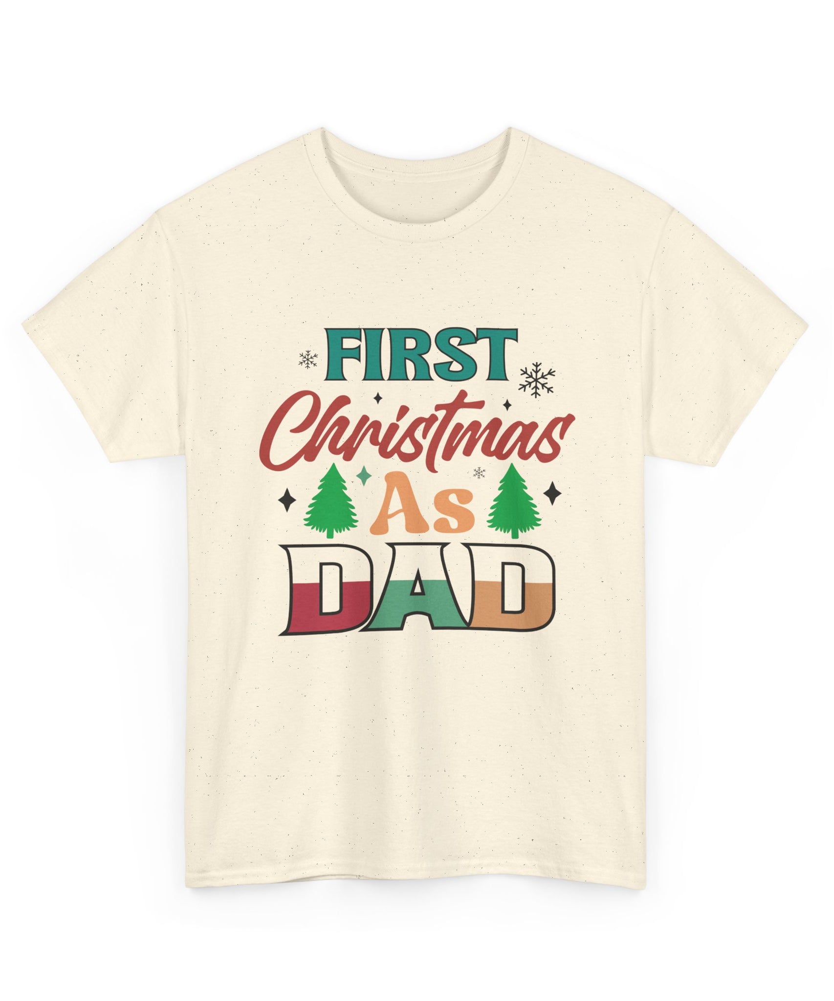 First Christmas as Dad T-Shirt | Gallory Hive