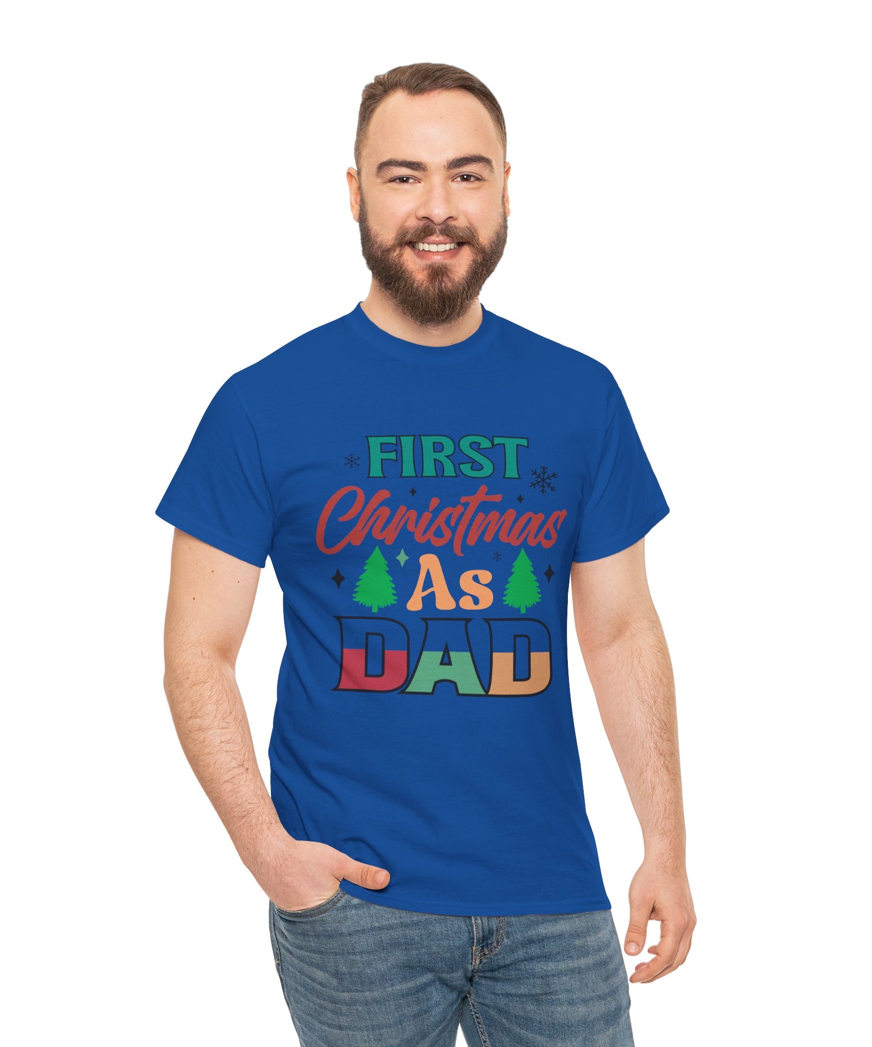 First Christmas as Dad T-Shirt | Gallory Hive