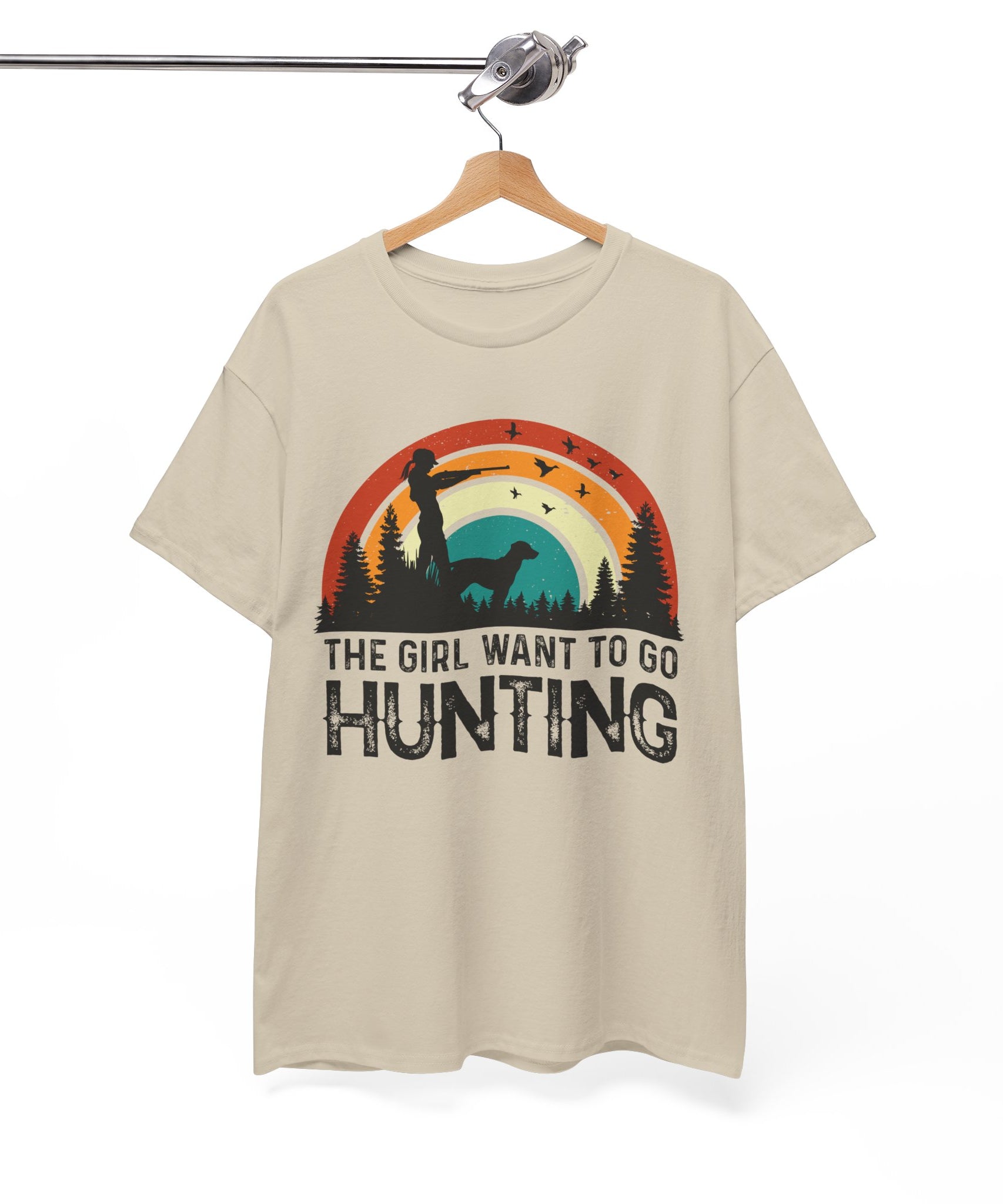 Retro Hunter Shirt – Birds & Pines