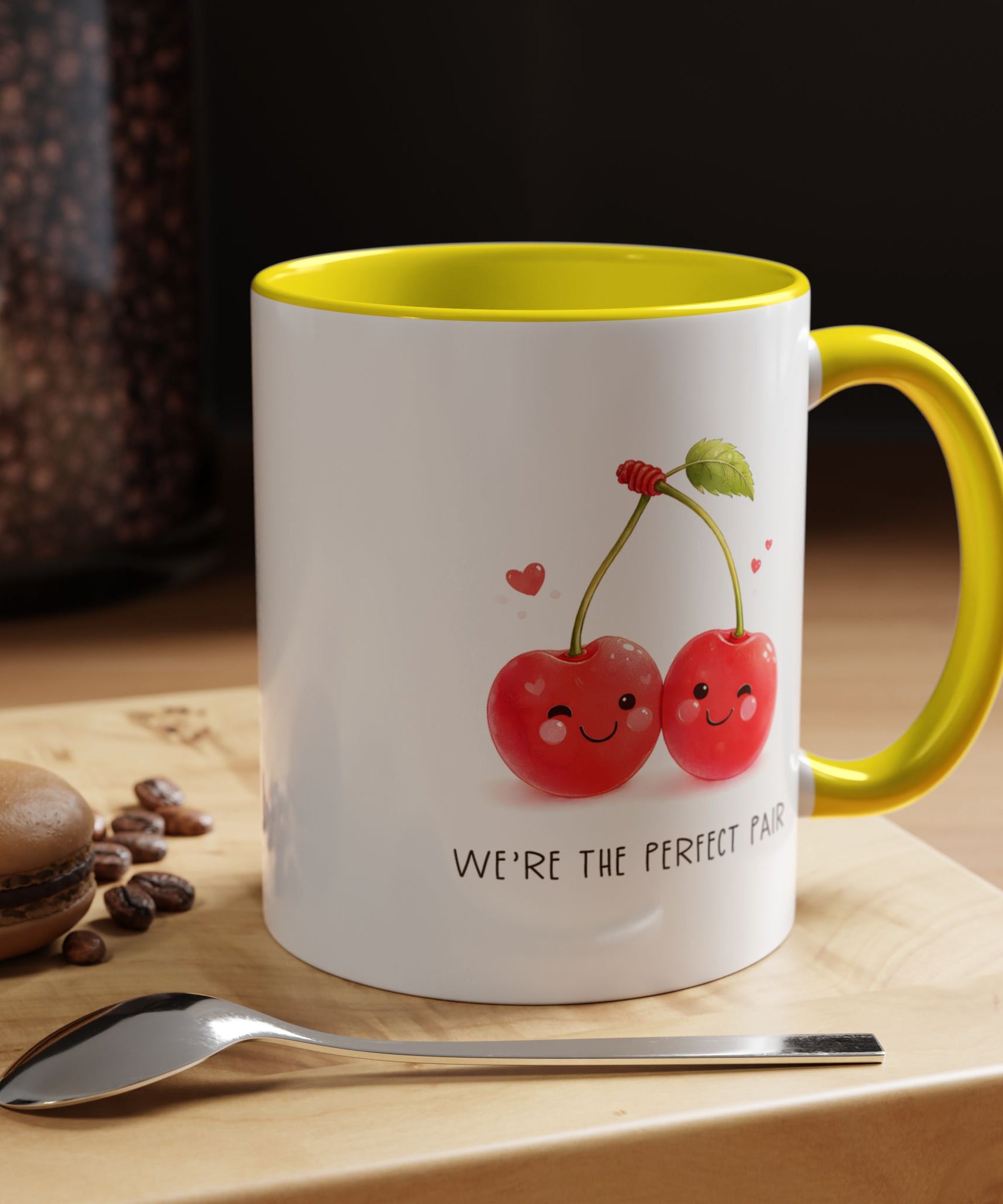 Funny Cherry Couple Ceramic Coffee Mug | Gallory Hive