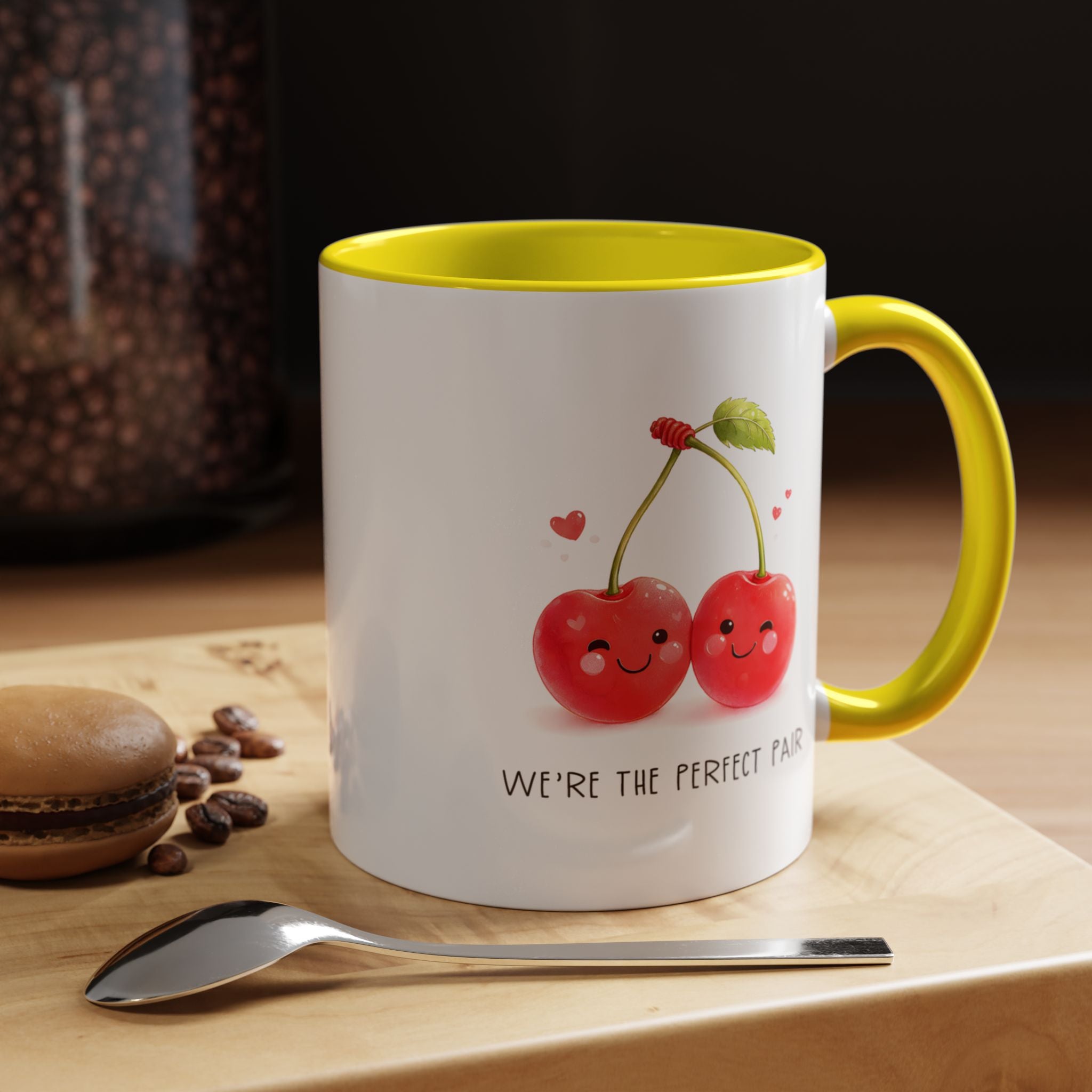 Funny Cherry Couple Ceramic Coffee Mug | Gallory Hive