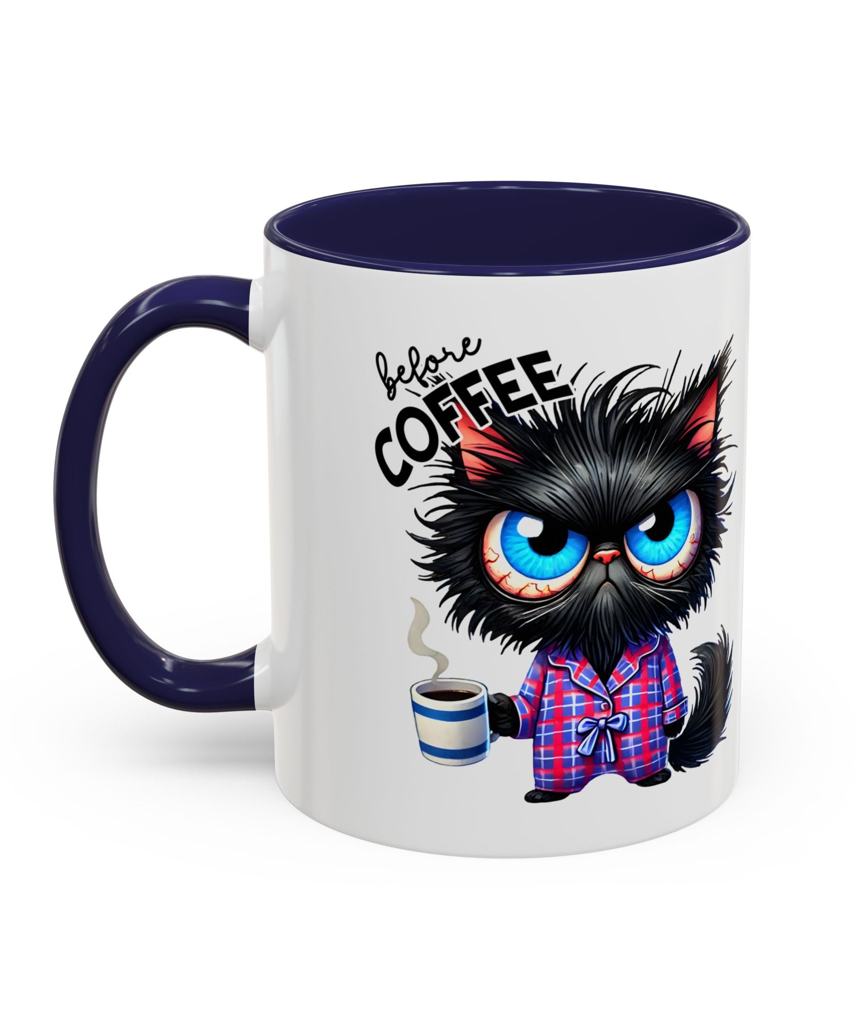 Cute Black Cat Accent Coffee Mug  Gallory Hive