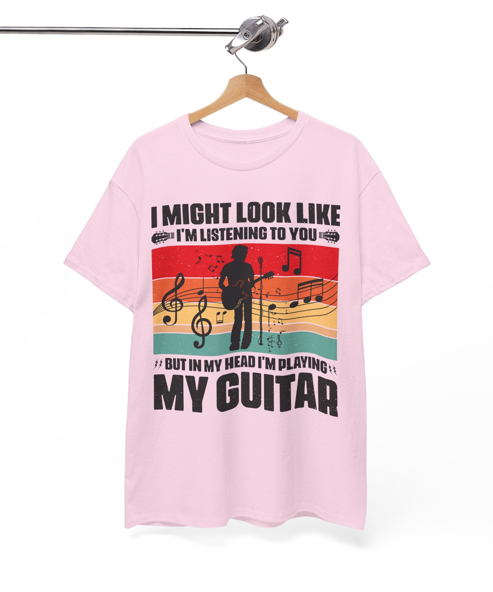 Retro Guitar Playing Mind T-Shirt