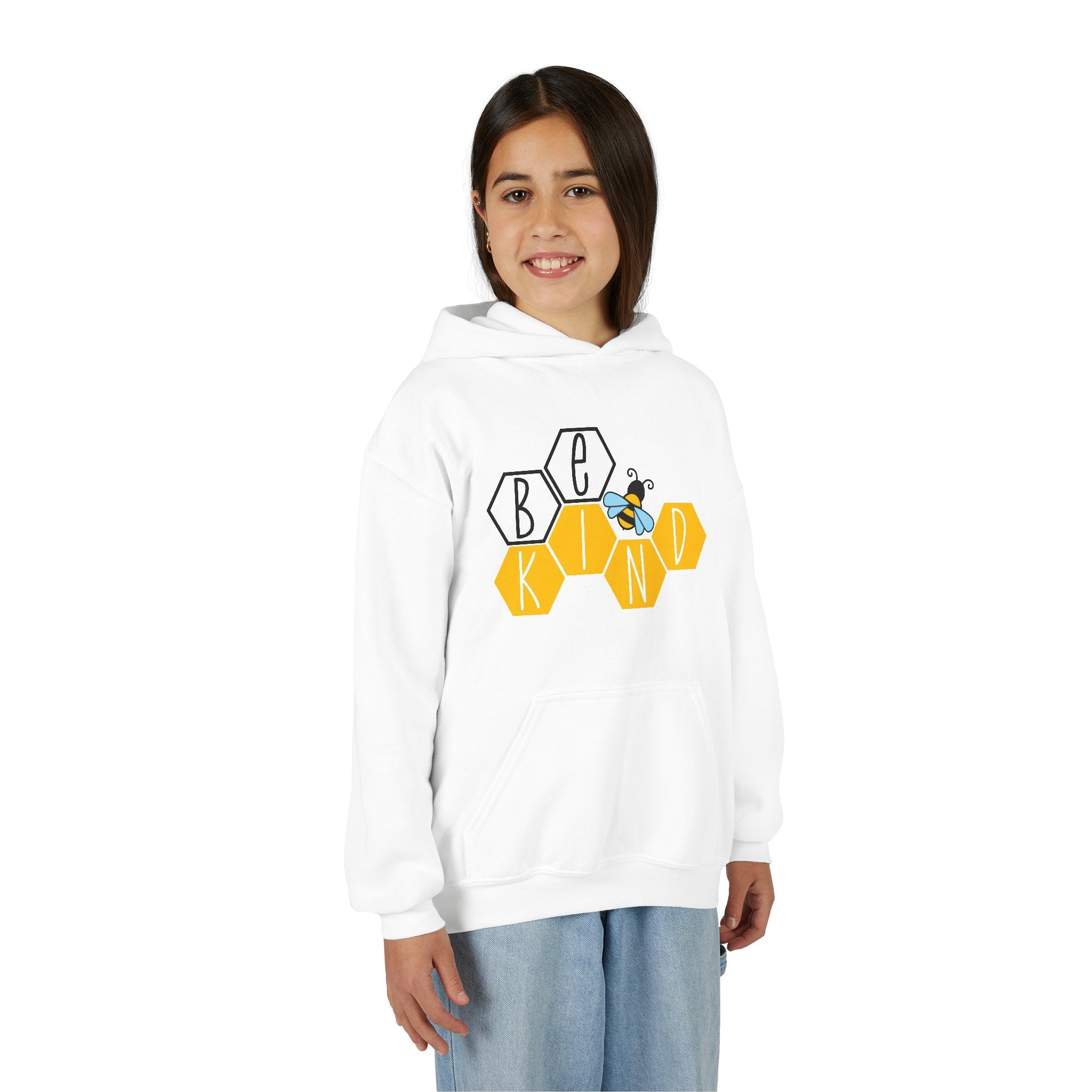 Unisex Kids Hoodie – Bee Kind & Cozy