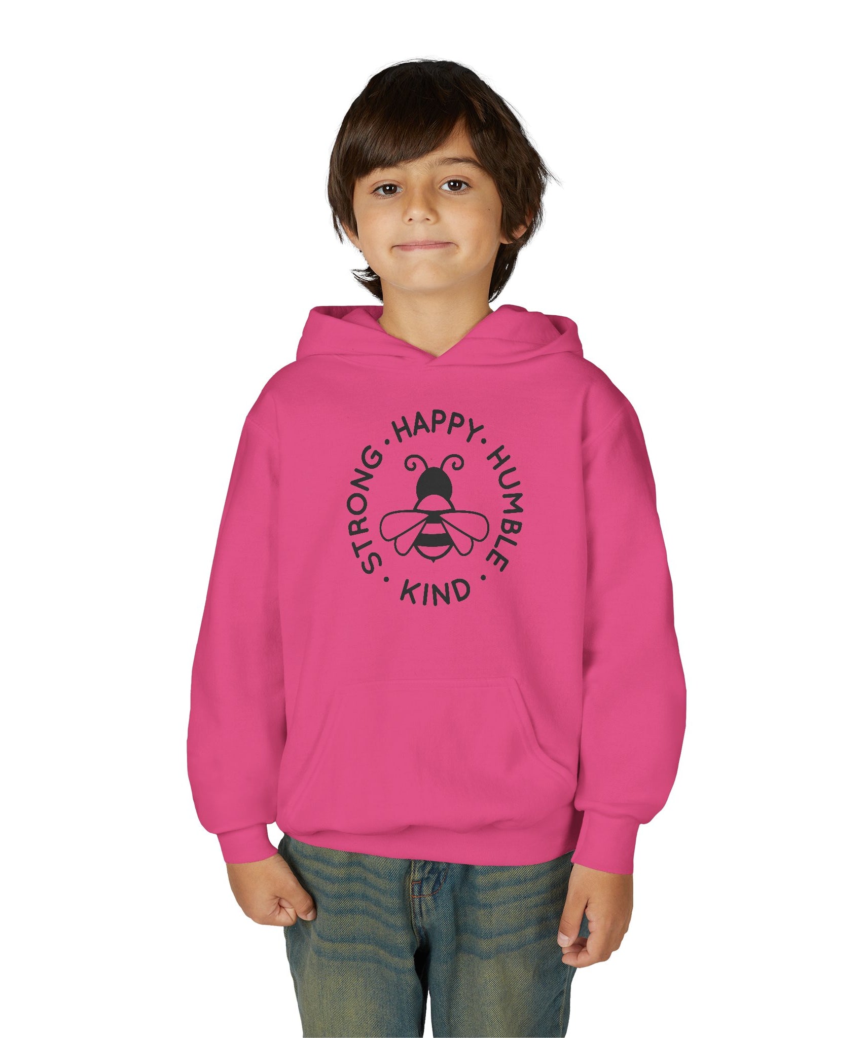 Unisex Kid's "Strong Happy Humble Kind" Hoodie